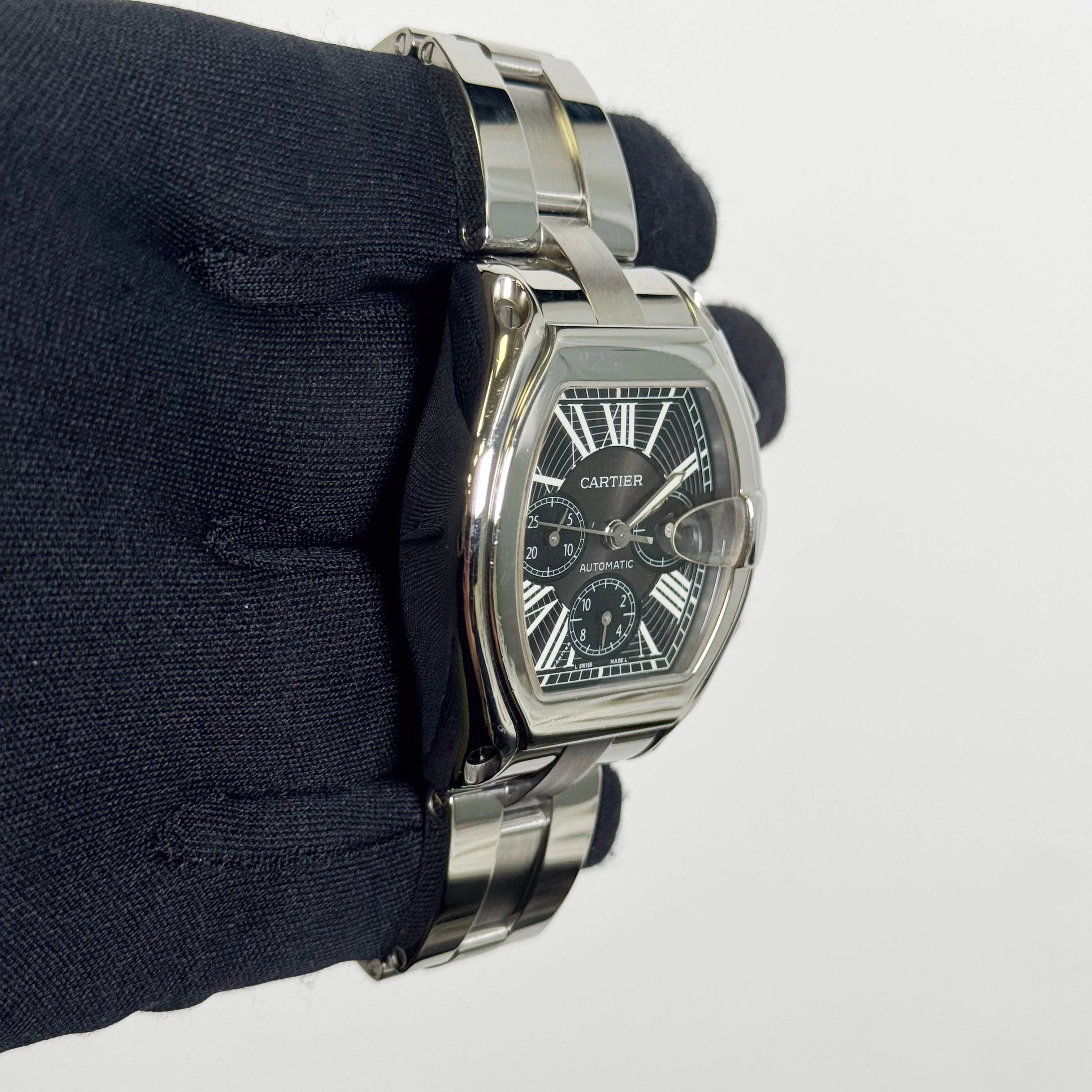 Cartier Roadster 43mm Black Dial Watch Ref# W62020X6 - Image 3