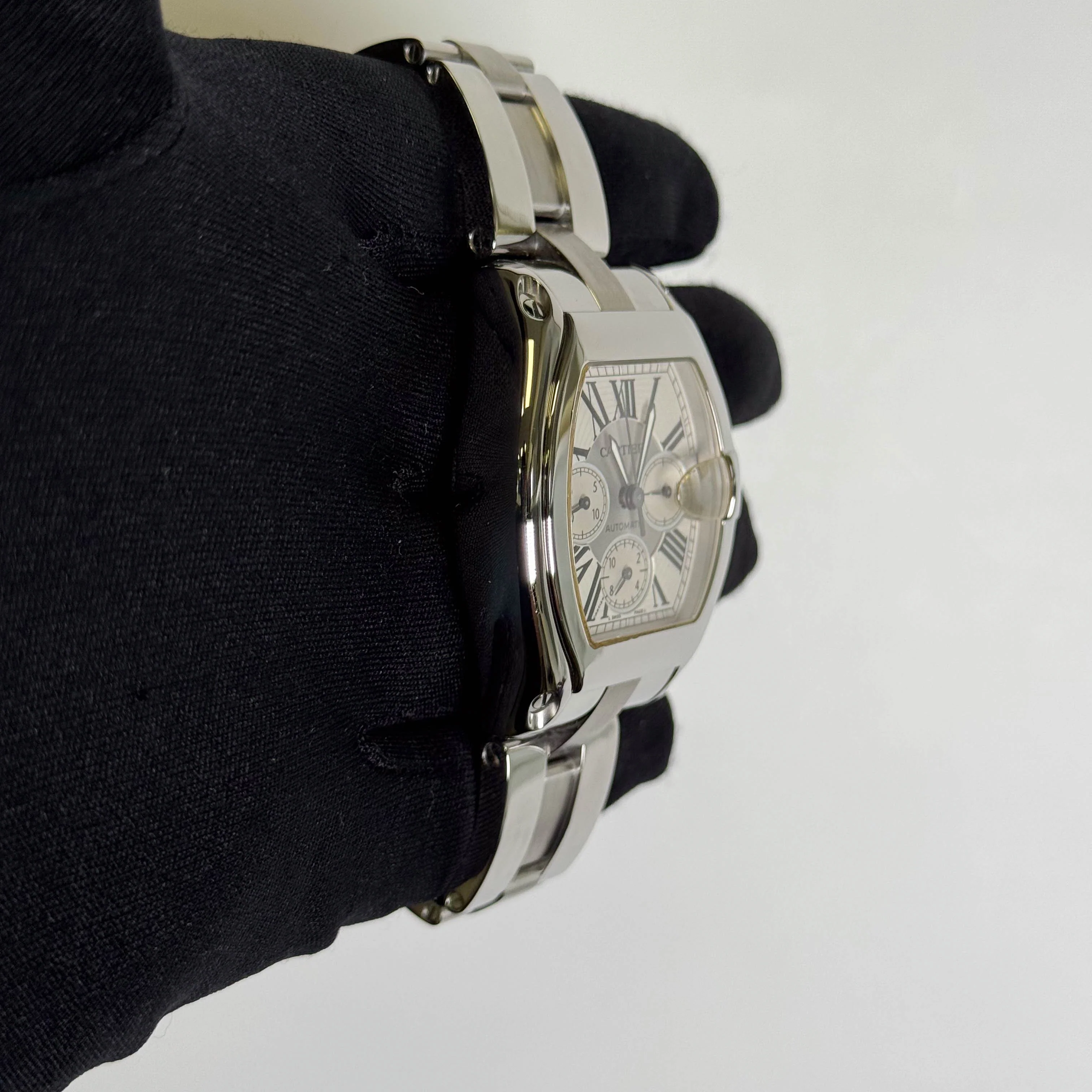 Cartier Roadster 48mm Silver Dial Watch Ref# W62019X6 - Image 3