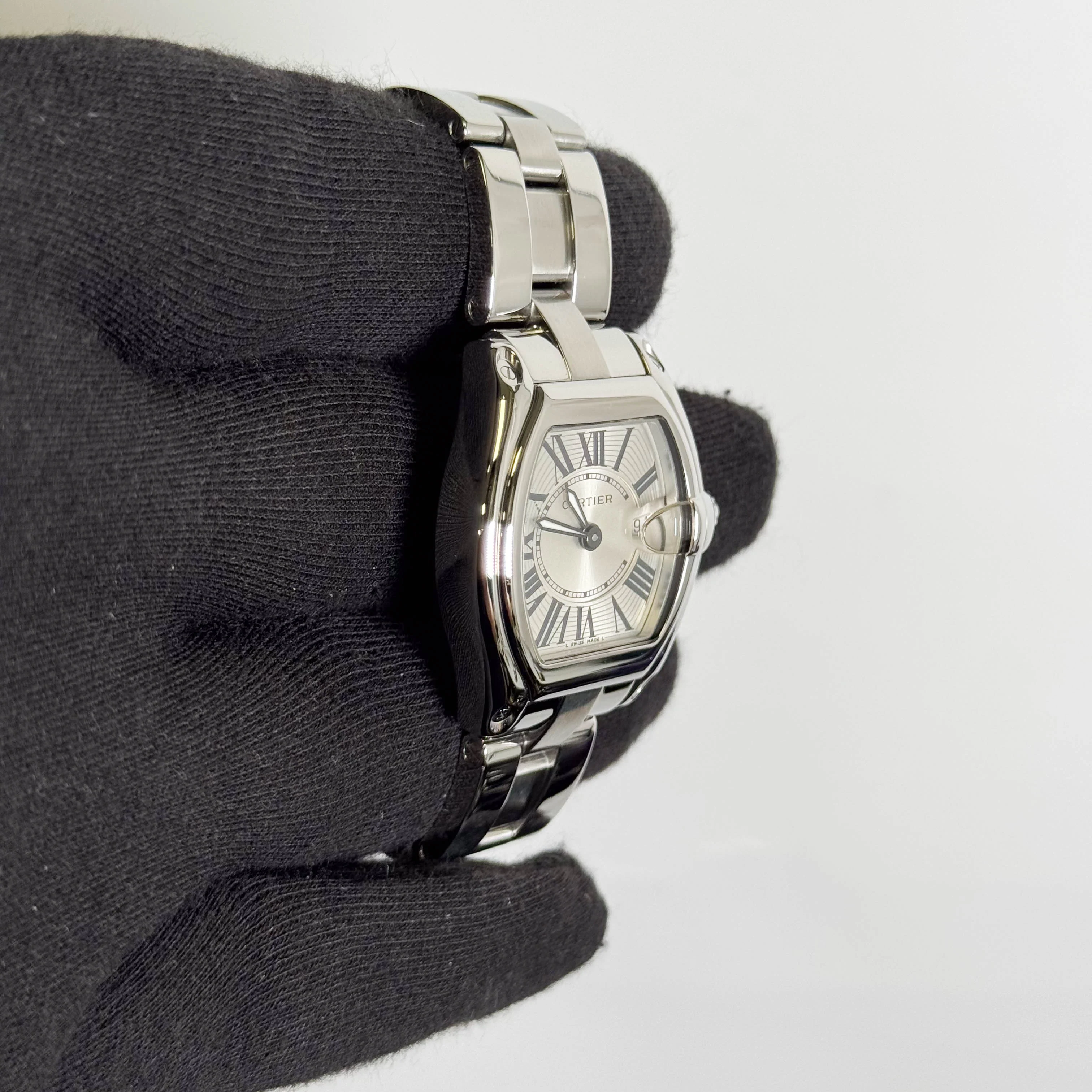Cartier Roadster Stainless Steel 31mm Silver Dial Watch Ref# W62016V3 - Image 3