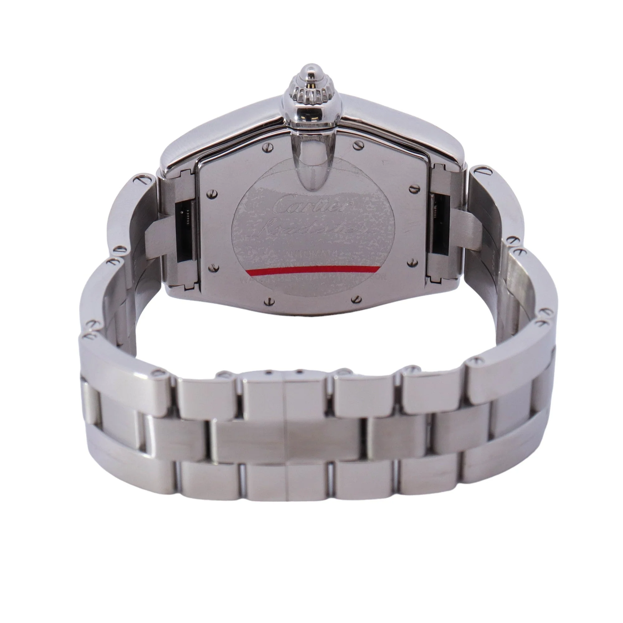 Cartier Roadster Stainless Steel 37mm Black Roman Dial Watch Reference# 2510 - Image 4