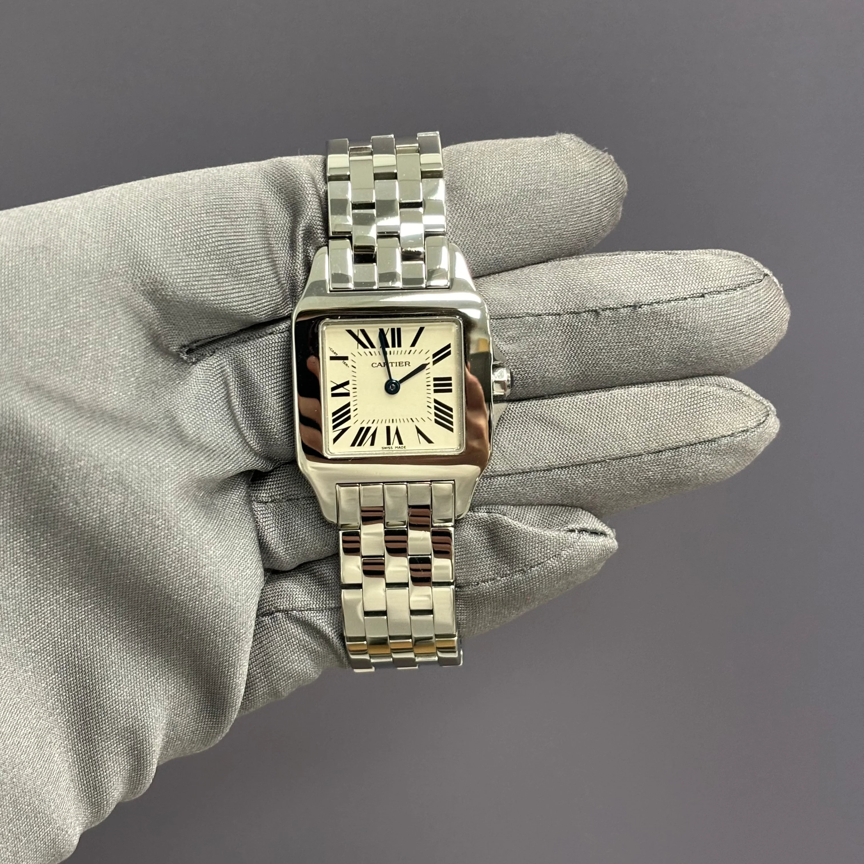 Cartier Santos 26mm White Dial Ref# W25065Z5 - Image 2