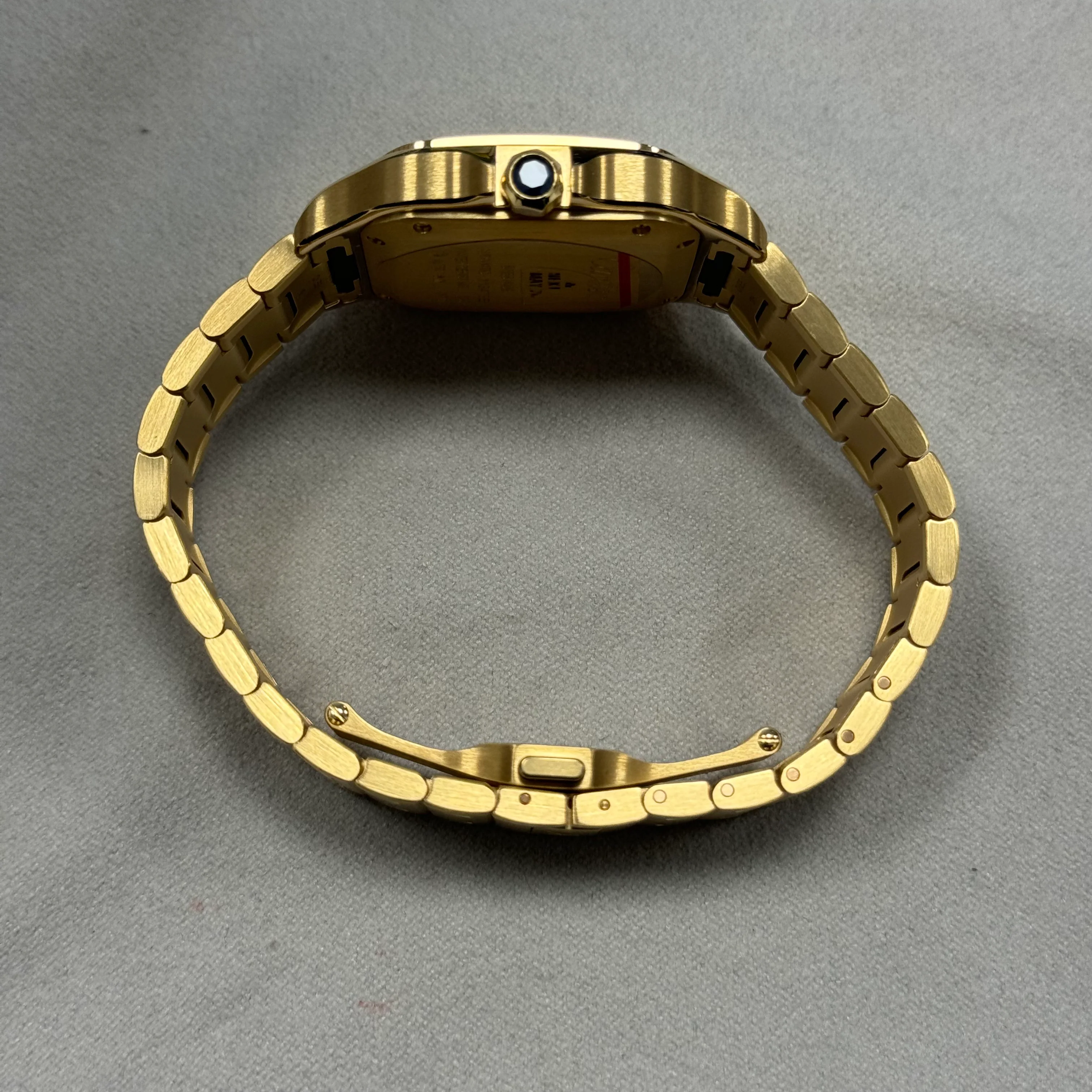 Cartier Santos 35mm Yellow Gold White Dial Watch Ref# WGSA0030 - Image 5