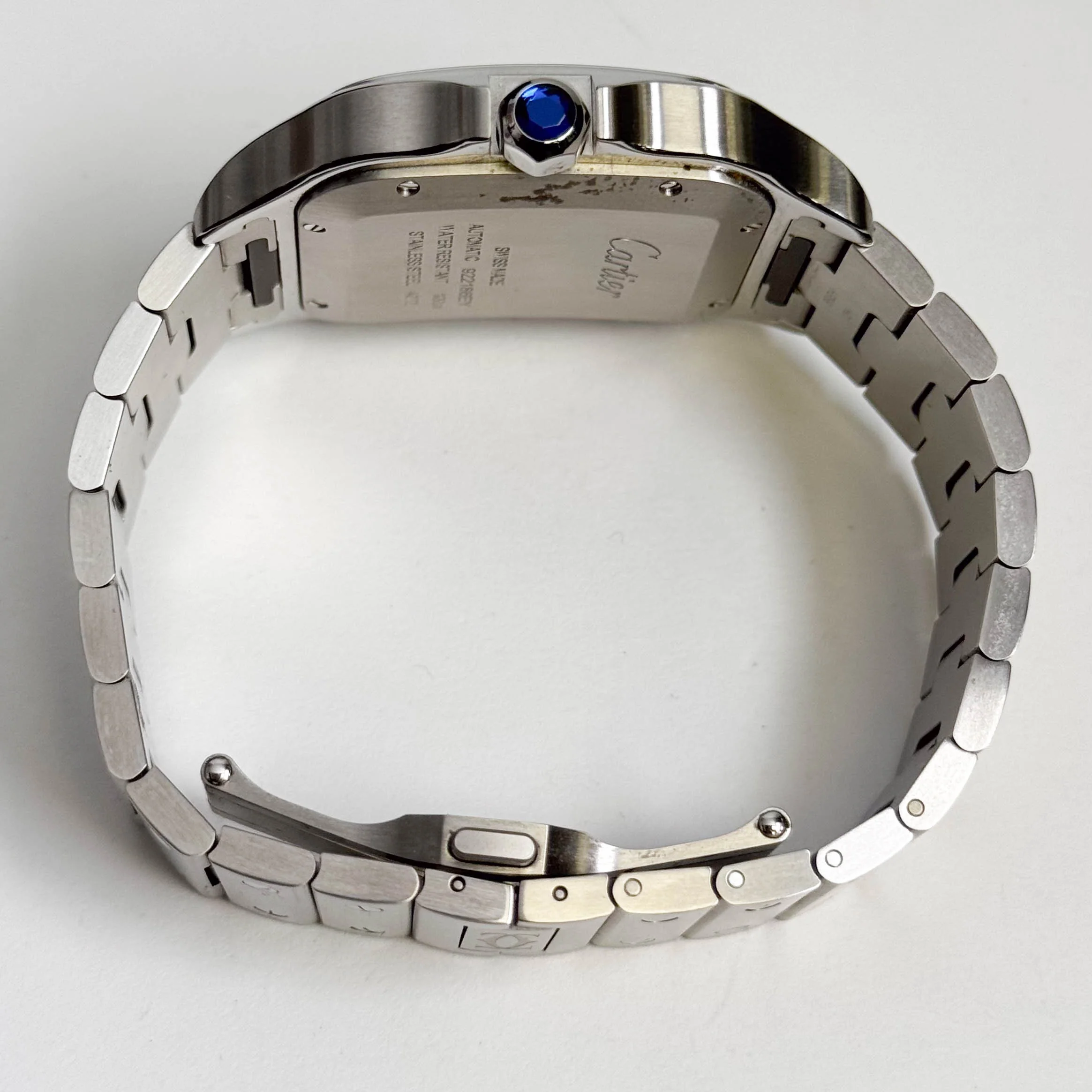 Cartier Santos 40mm Blue Dial Watch Ref# WSSA0071 - Image 5
