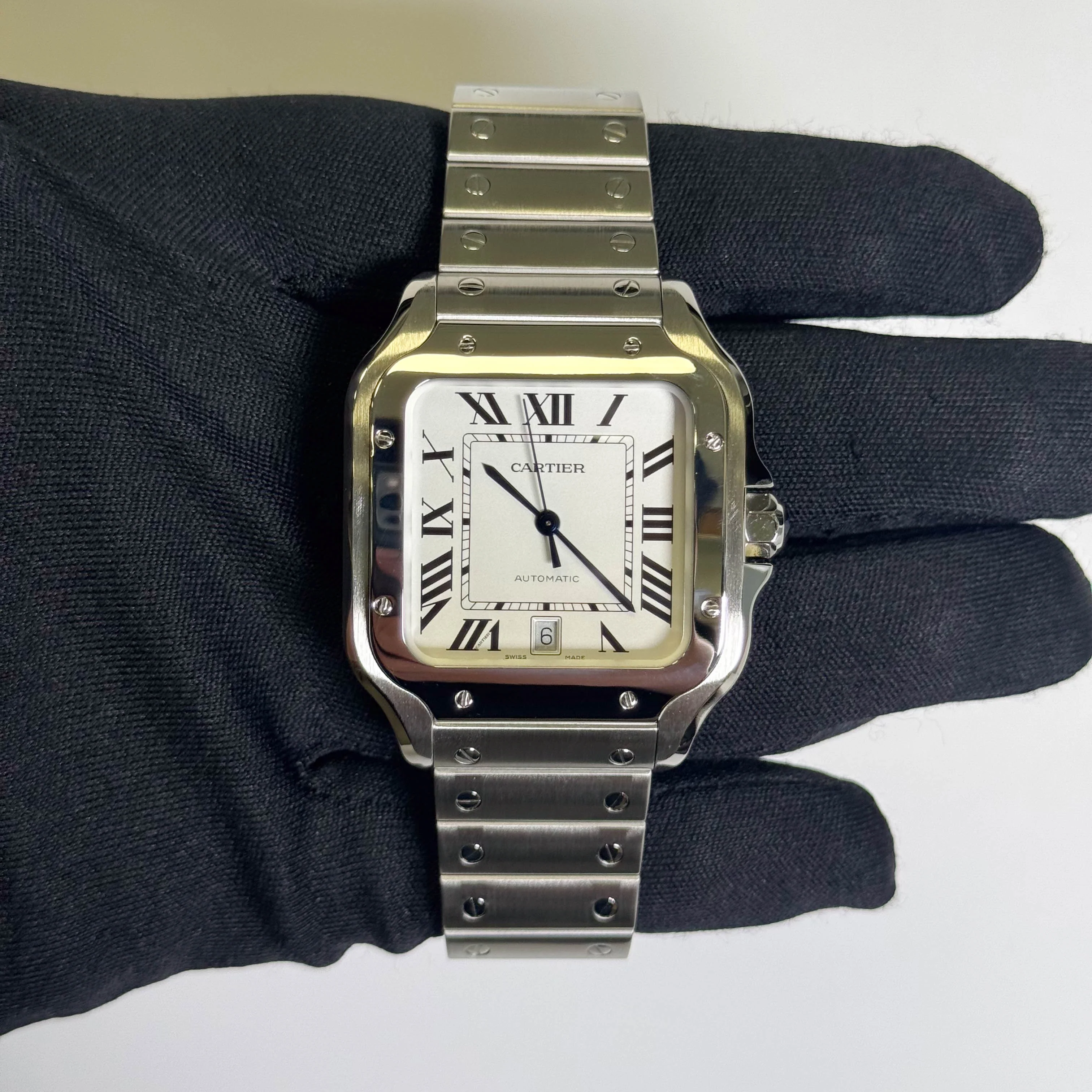 Cartier Santos 40mm White Dial Watch Ref# WSSA0018 - Image 2