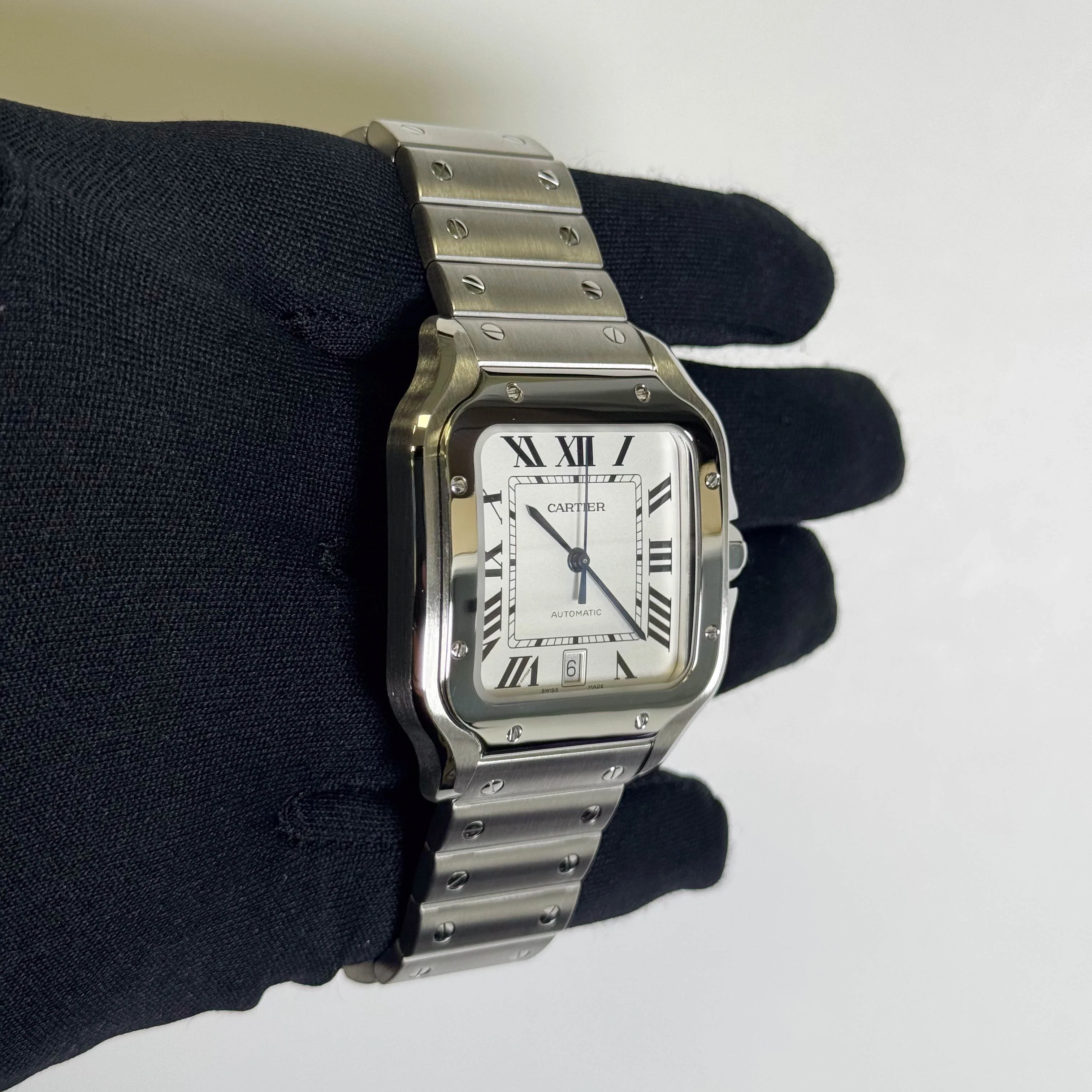 Cartier Santos 40mm White Dial Watch Ref# WSSA0018 - Image 3