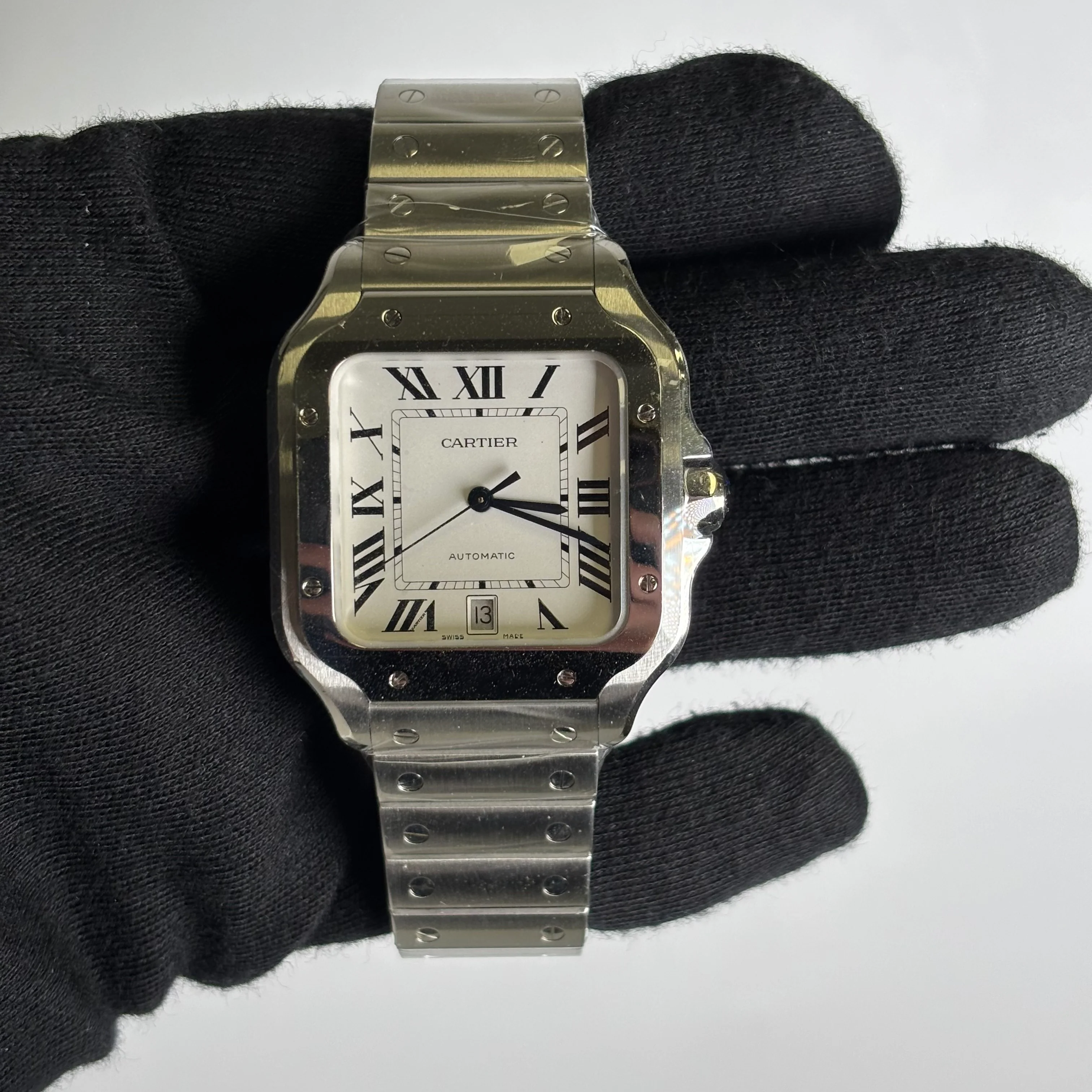 Cartier Santos 40mm White Dial Watch Ref# WSSA0018 - Image 2