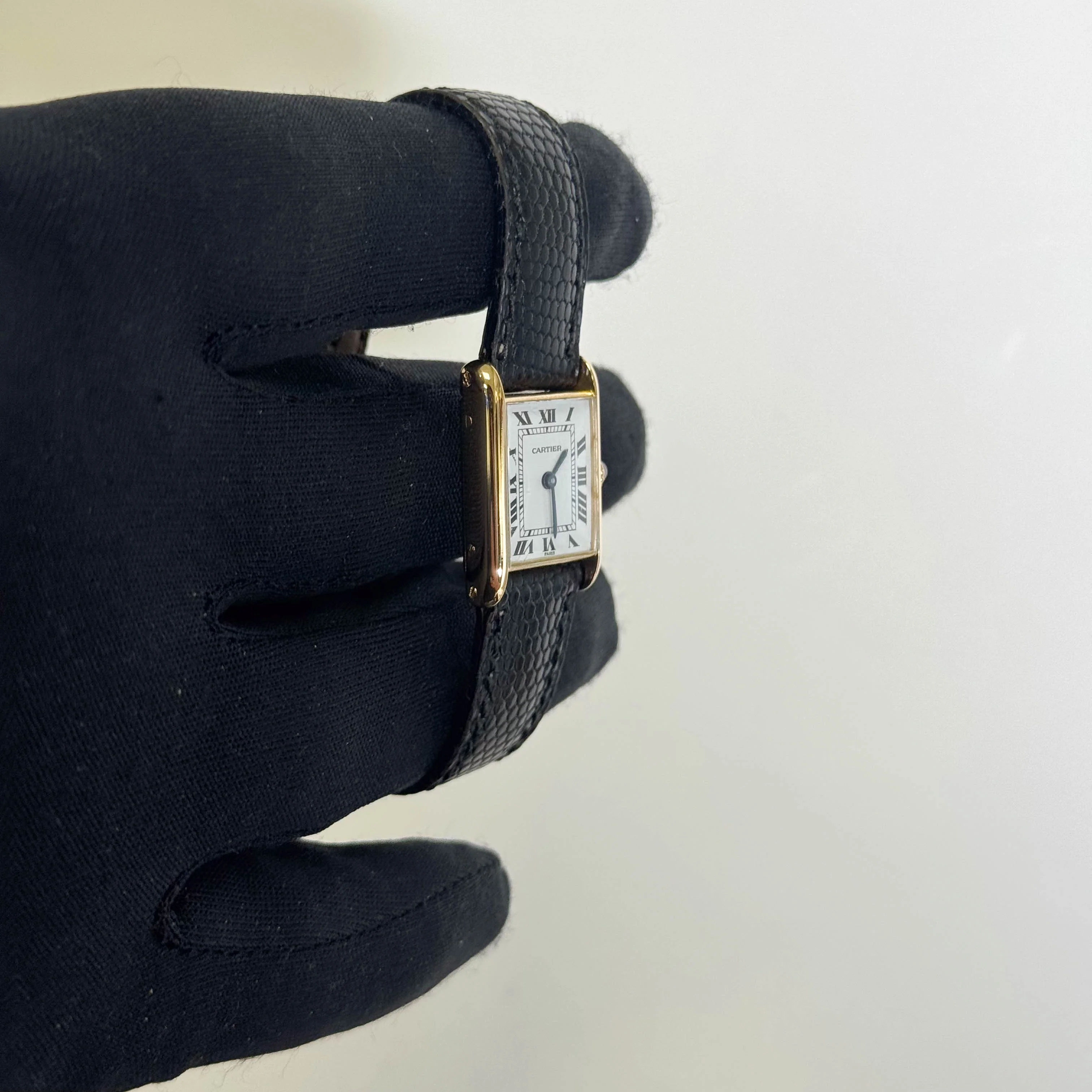 Cartier Tank 18mm White Dial Watch Ref# 88105 - Image 3