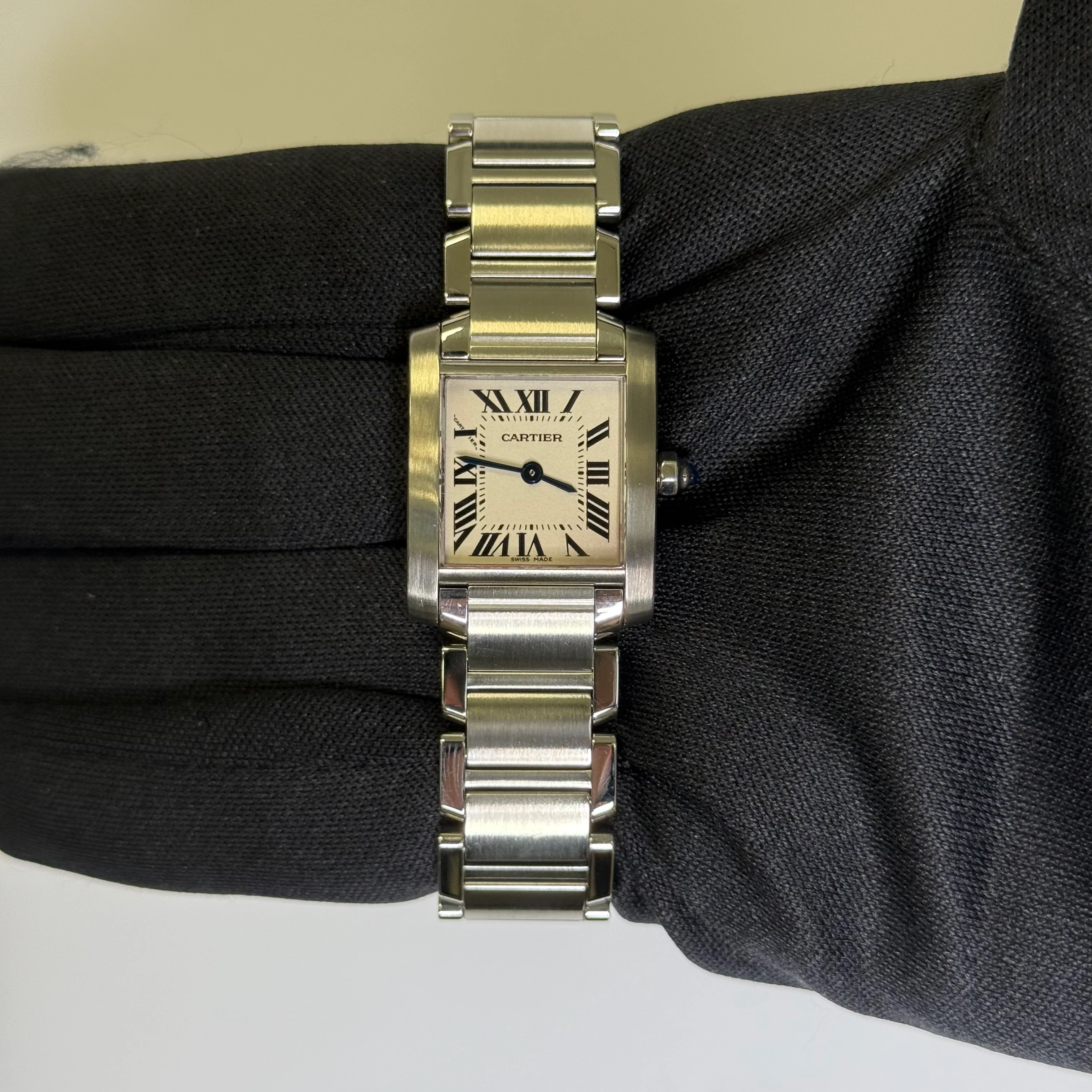 Cartier Tank 20mm Ivory Dial Watch Ref# W51008Q3 - Image 2
