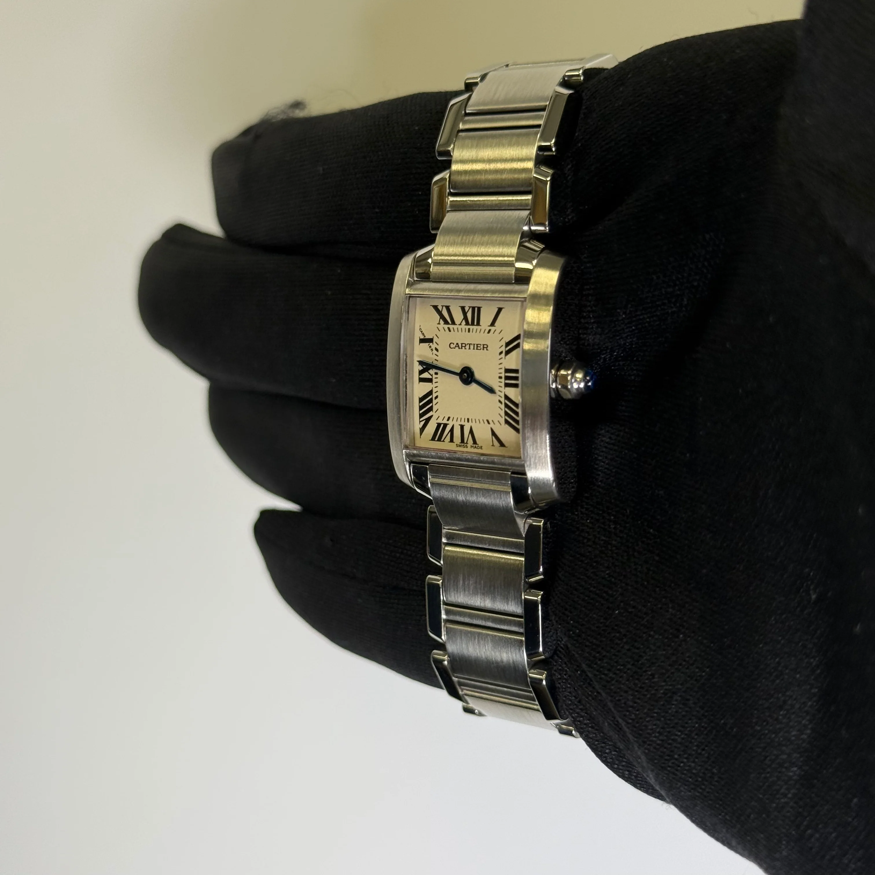 Cartier Tank 20mm Ivory Dial Watch Ref# W51008Q3 - Image 3