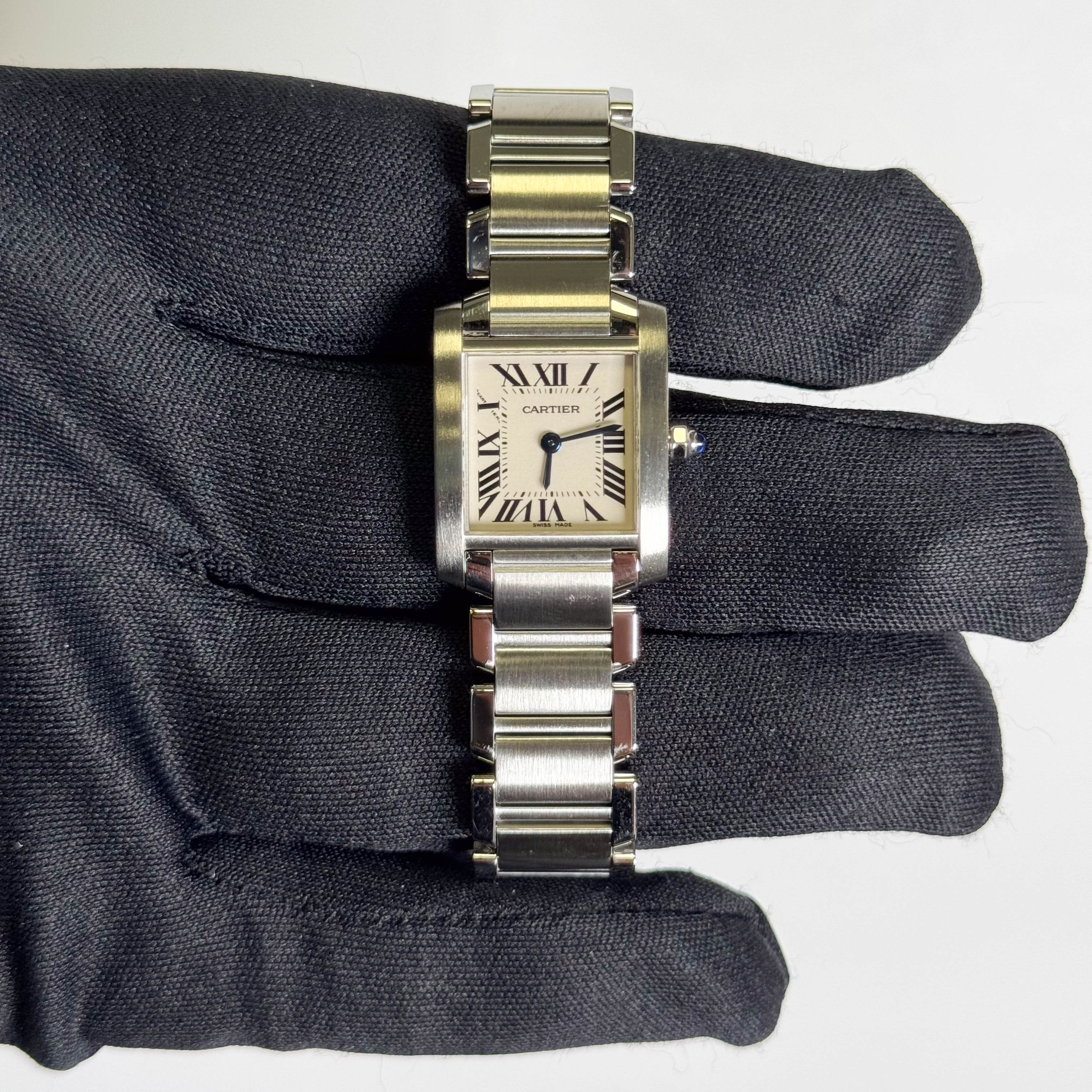 Cartier Tank 20mm Ivory Dial Watch Ref# W51008Q3 - Image 2