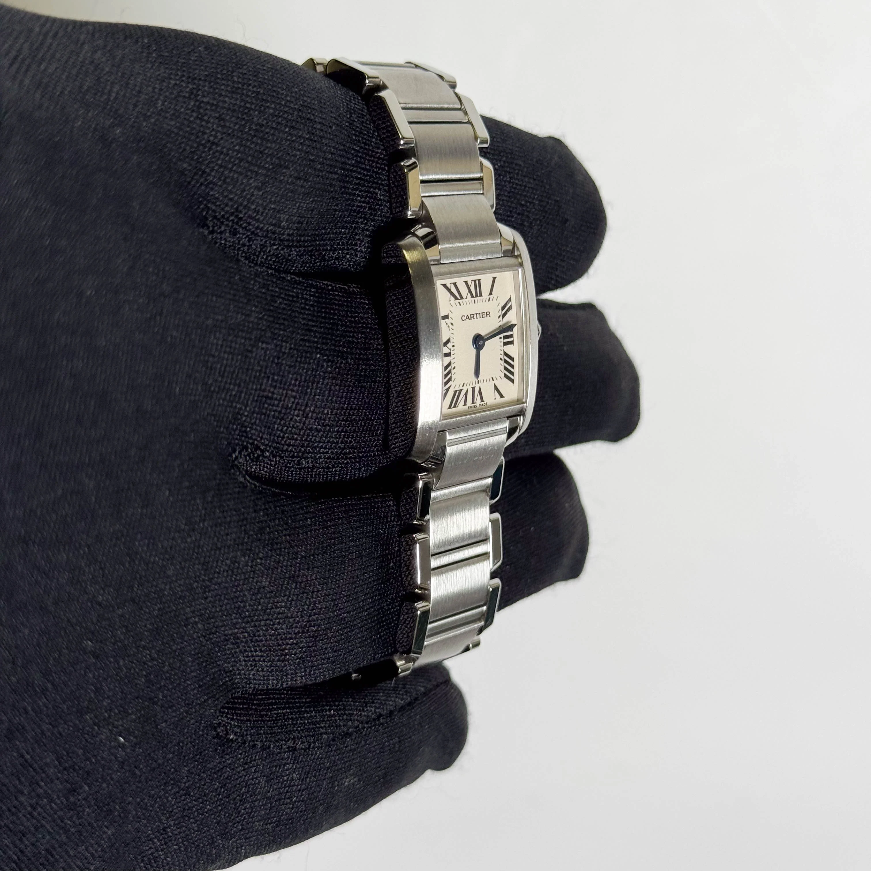 Cartier Tank 20mm Ivory Dial Watch Ref# W51008Q3 - Image 3