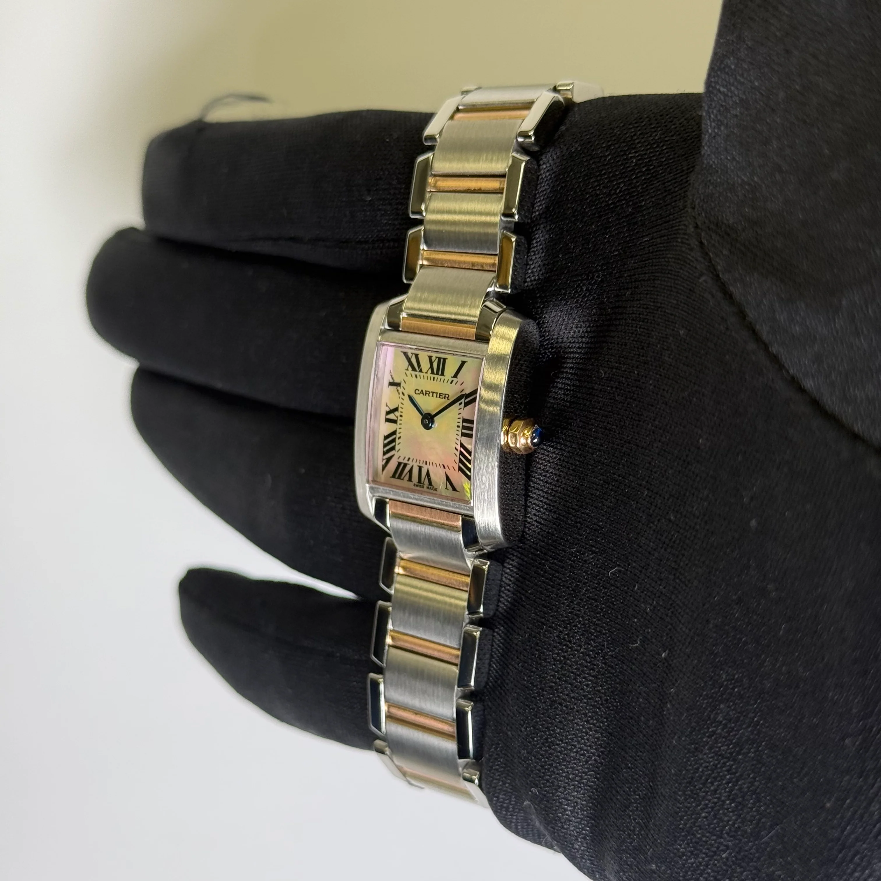 Cartier Tank 20mm Pink Dial Watch Ref# W51027Q4 - Image 3