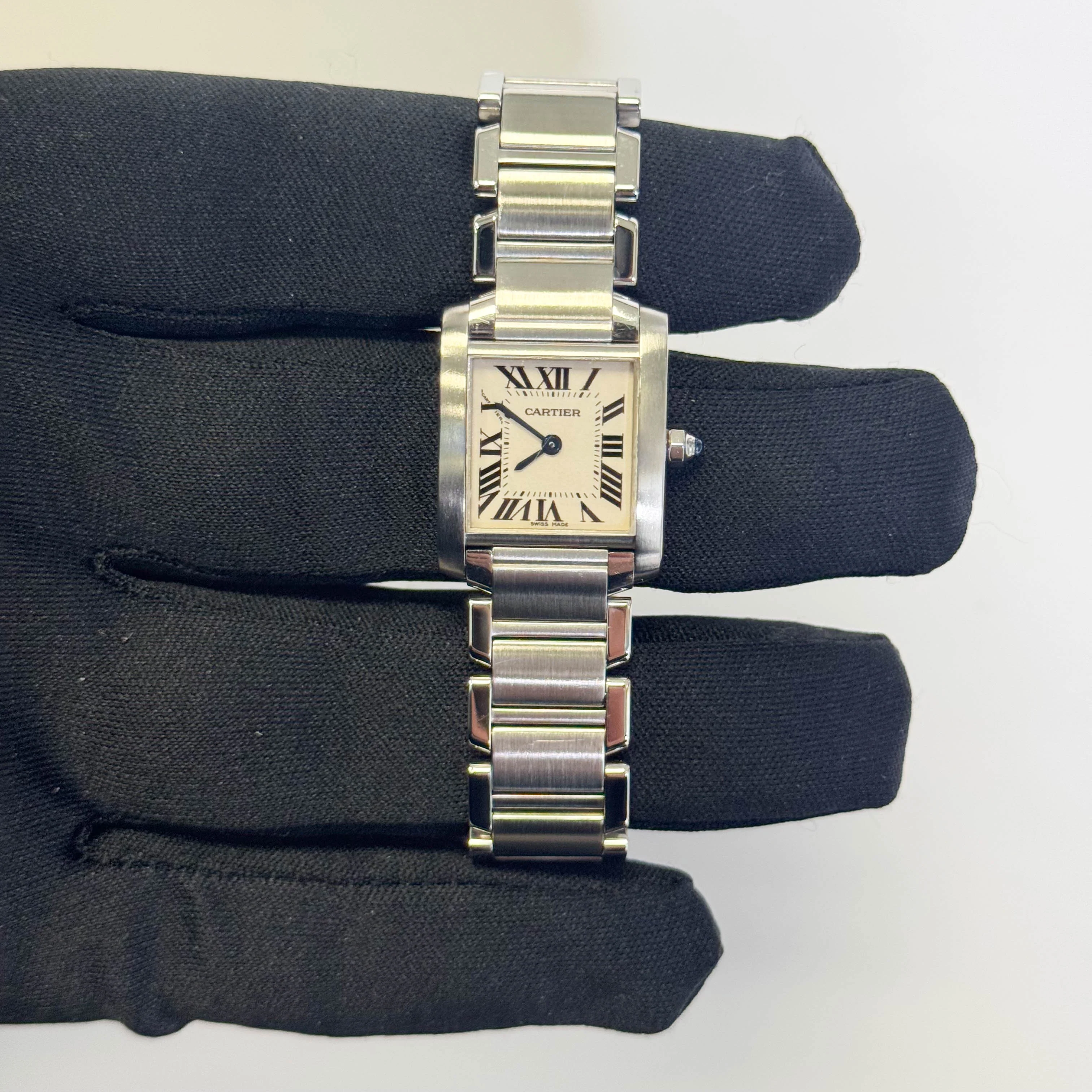 Cartier Tank 20mm White Dial Watch Ref# W51008Q3 - Image 2