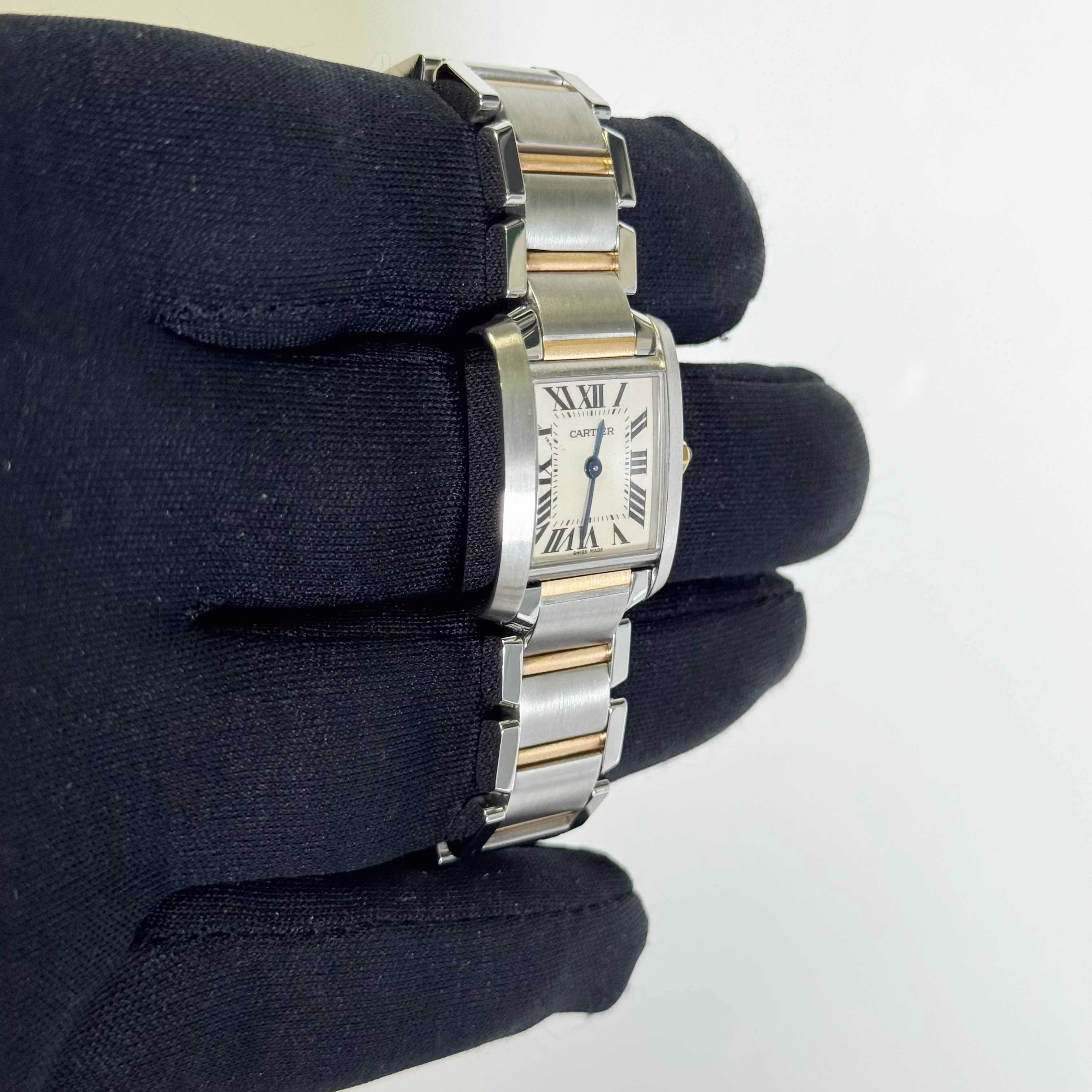 Cartier Tank 20mm White Dial Watch Ref# W51007Q4 - Image 3