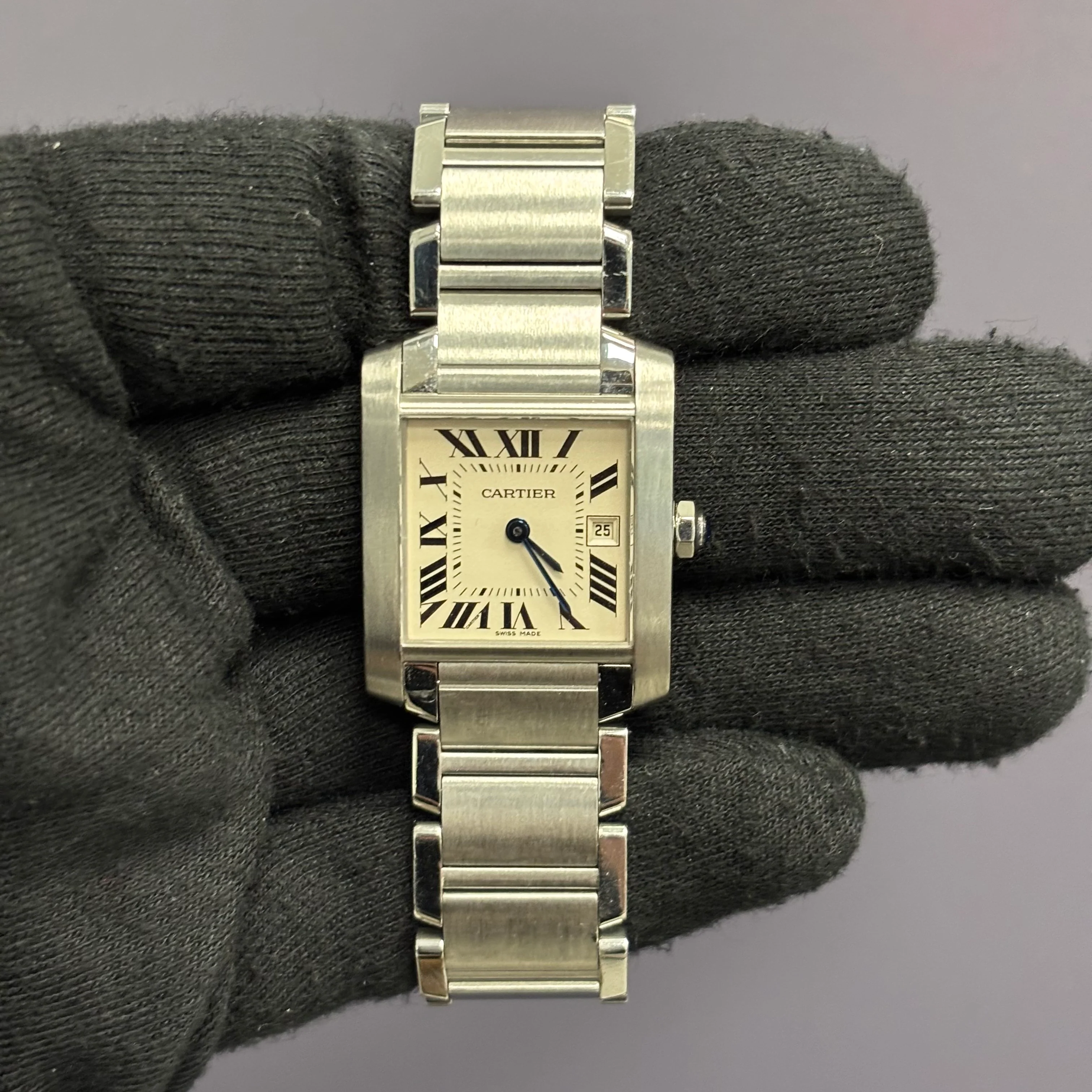 Cartier Tank 25mm White Dial Watch Ref# W51011Q3 - Image 2