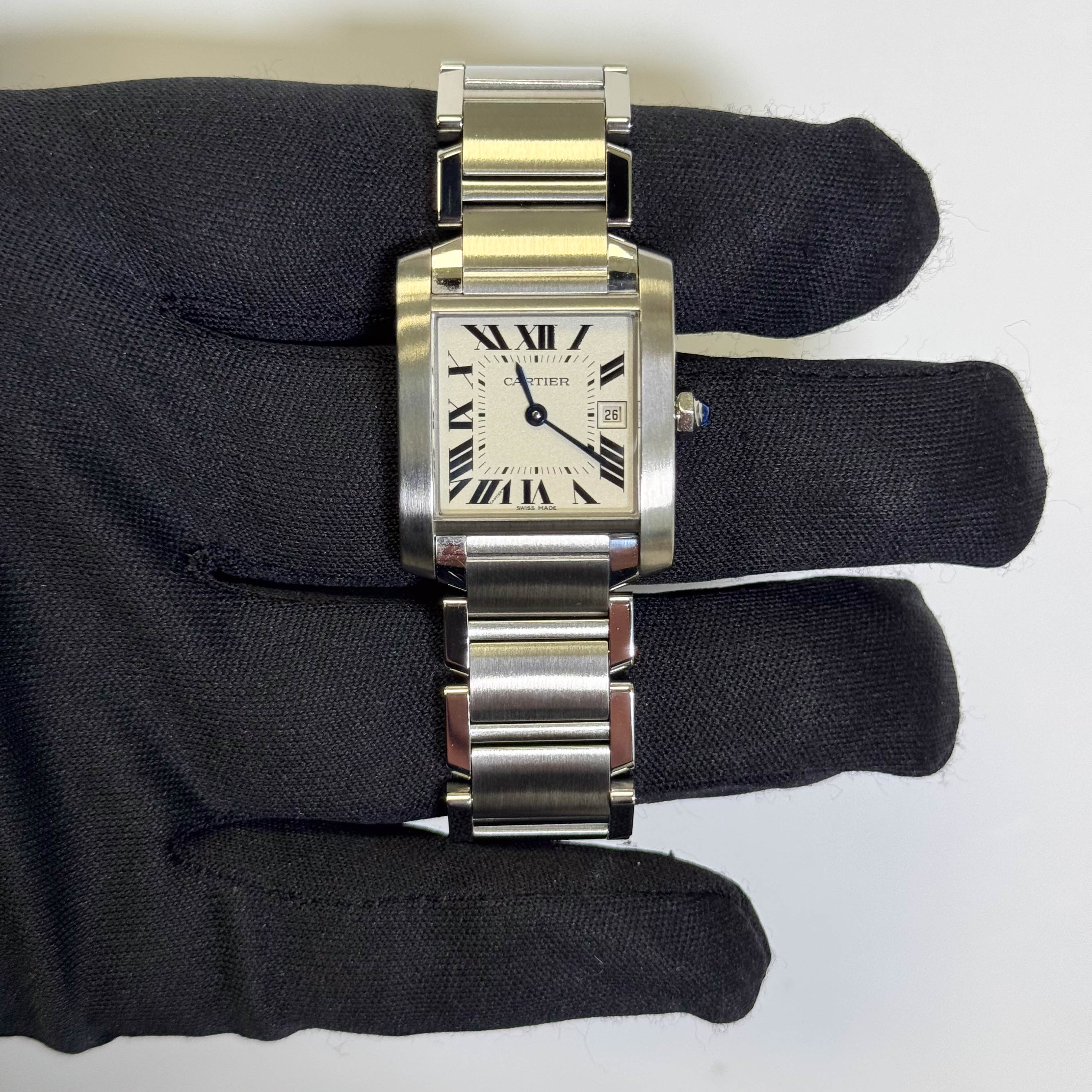 Cartier Tank 25mm White Dial Watch Ref# W51011Q3 - Image 2
