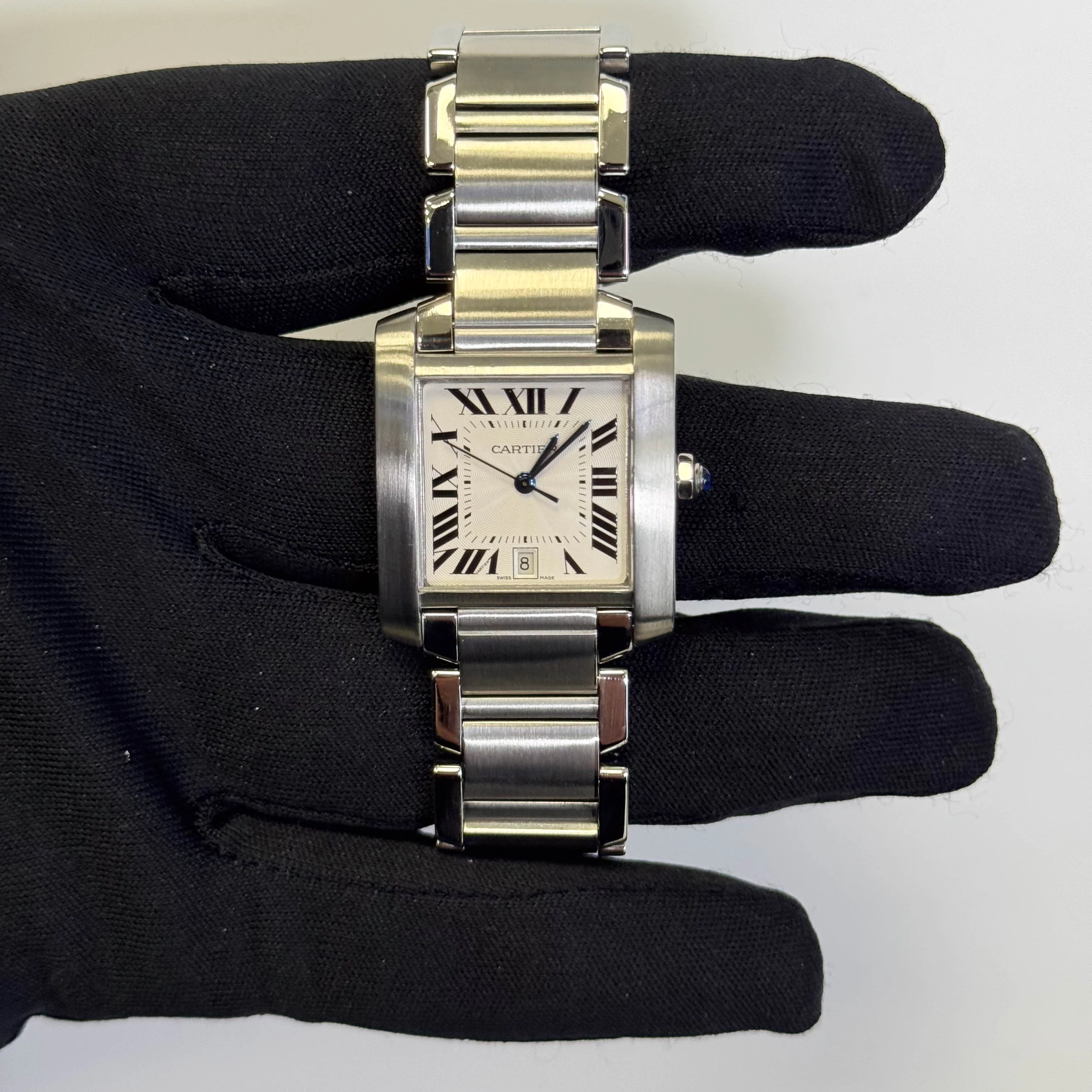 Cartier Tank 28mm White Dial Watch Ref# W51002Q3 - Image 2