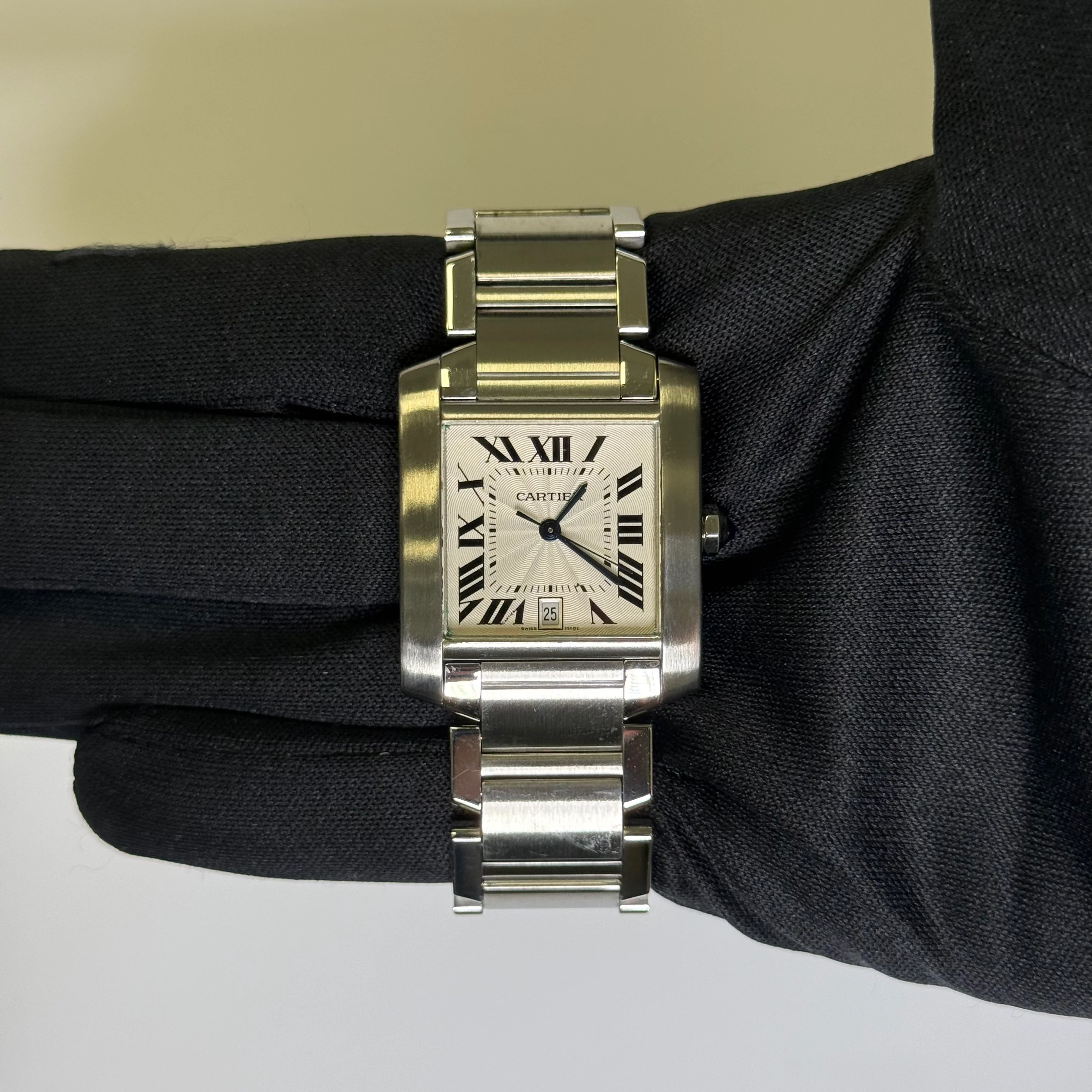 Cartier Tank 28mm White Dial Watch Ref# W51002Q3 - Image 2