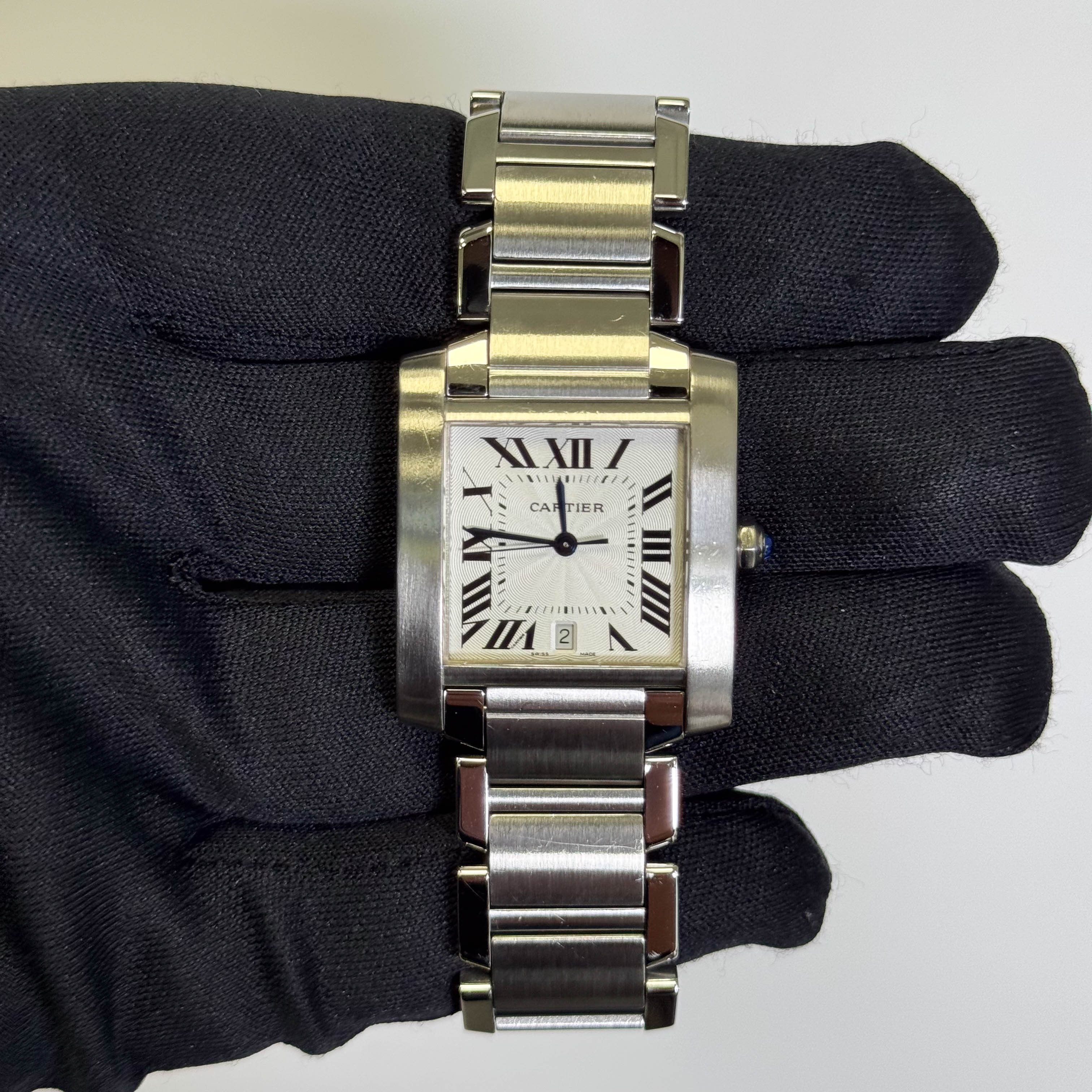 Cartier Tank 28mm White Dial Watch Ref# W51002Q3 - Image 2