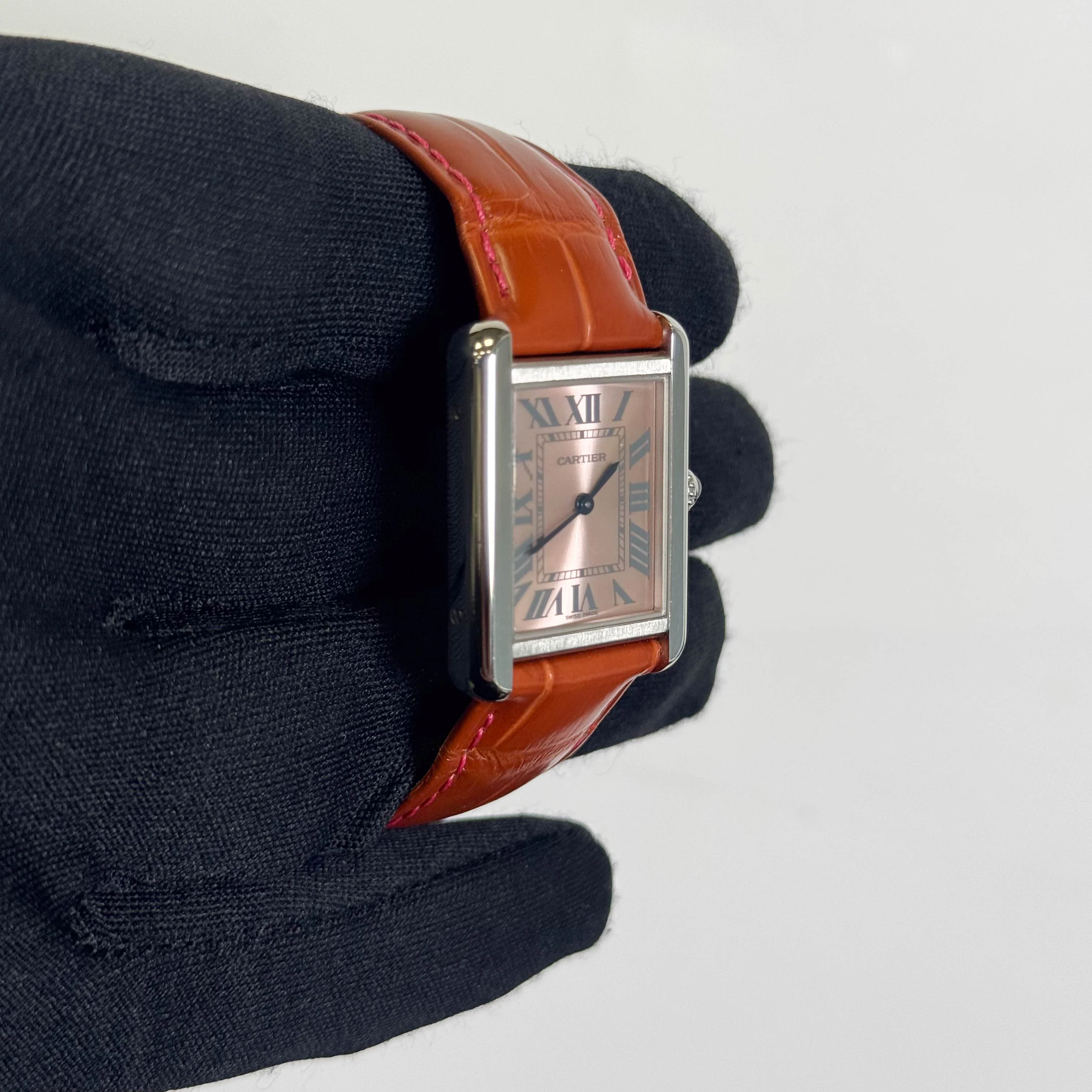 Cartier Tank 31mm Pink Dial Watch Ref# W5200000 - Image 3