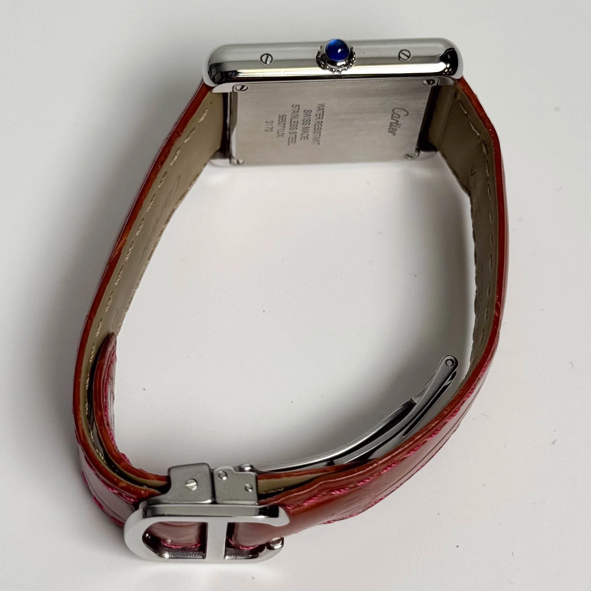 Cartier Tank 31mm Pink Dial Watch Ref# W5200000 - Image 6