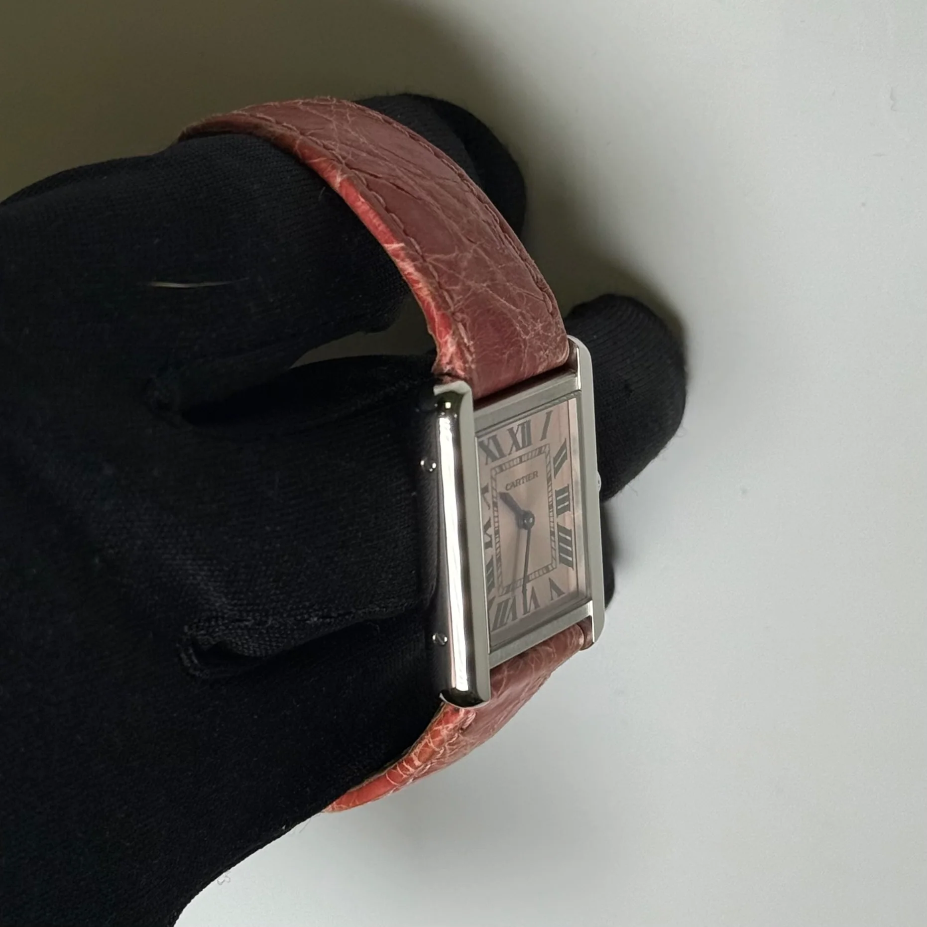 Cartier Tank 31mm Pink Dial Watch Ref# W5200000 - Image 3
