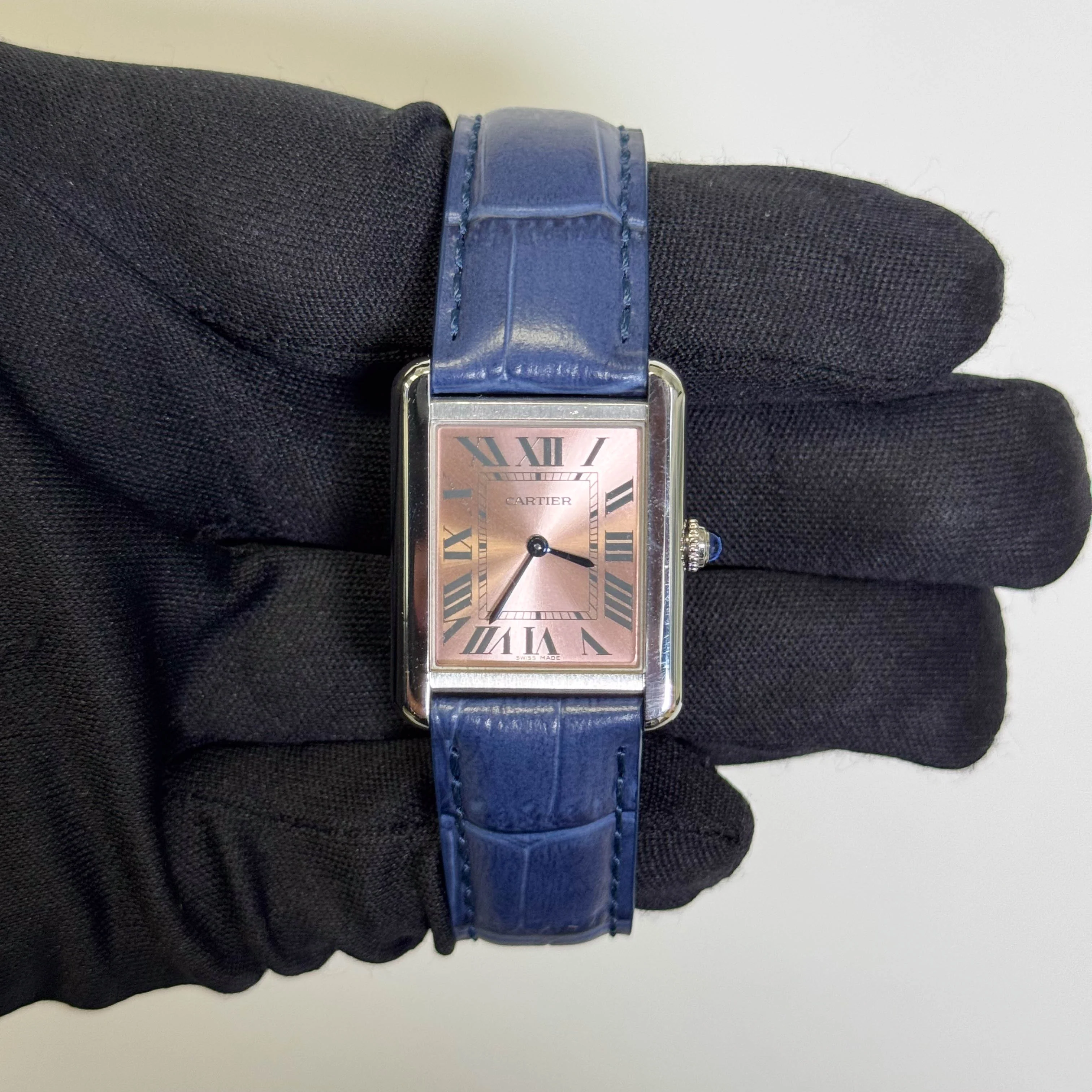 Cartier Tank 31mm Pink Dial Watch Ref# W5200000 - Image 2