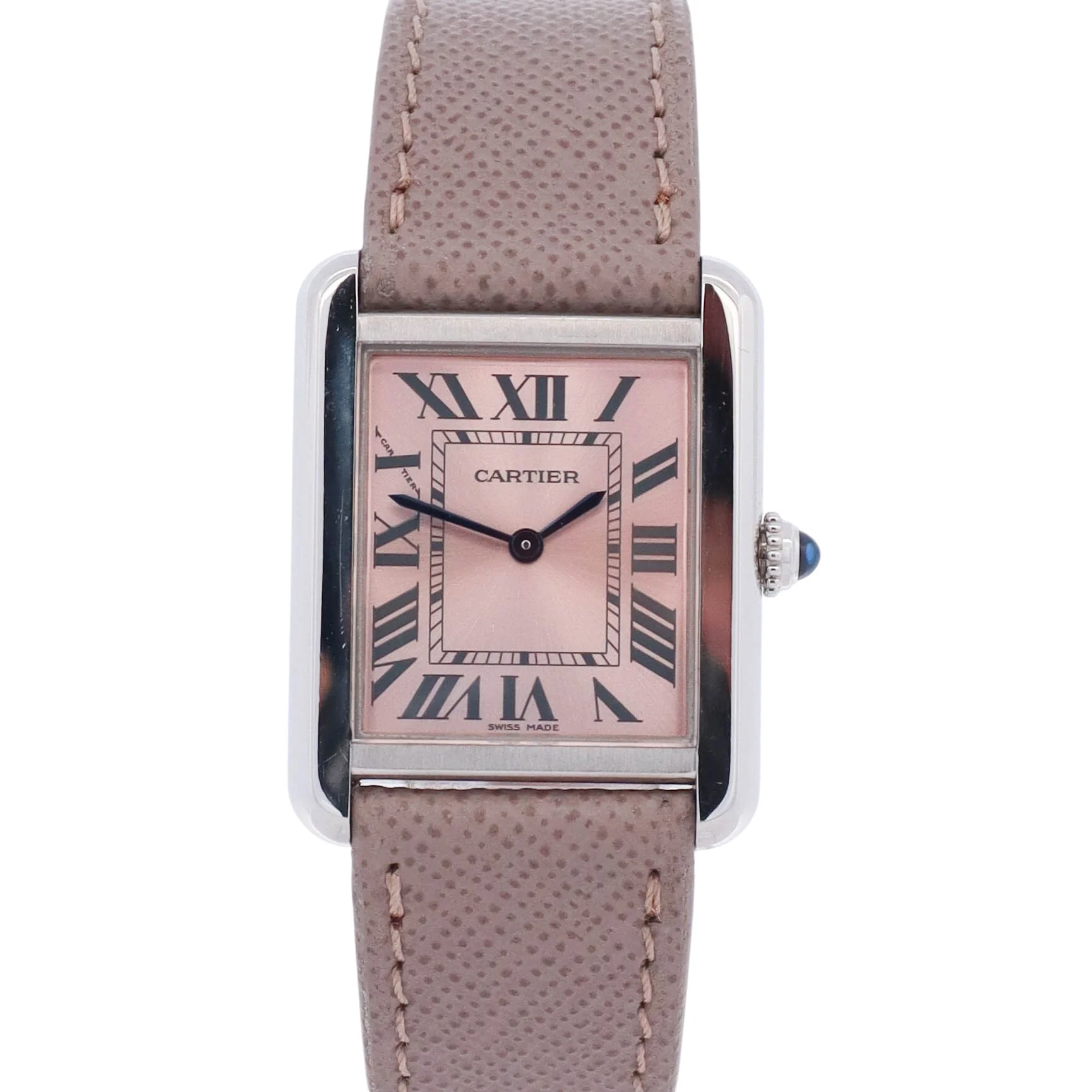 Cartier Tank 31mm Pink Dial Watch Ref# W5200000