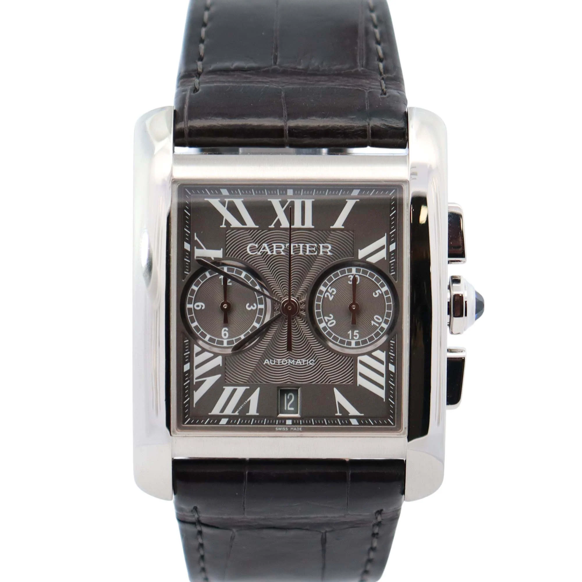 Cartier Tank 44mm Grey Dial Watch Ref# W5330008