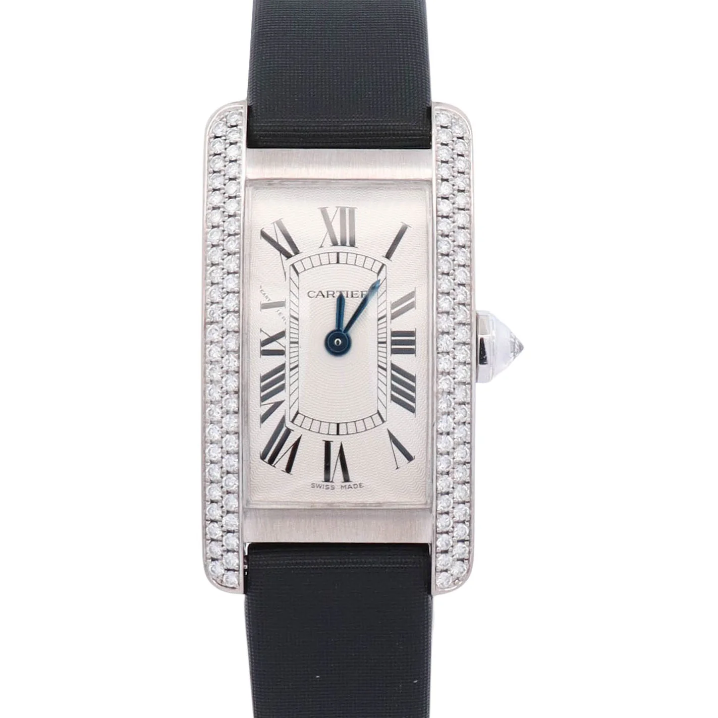 Cartier Tank Americane 27mm Silver Dial Watch Ref# WB702651