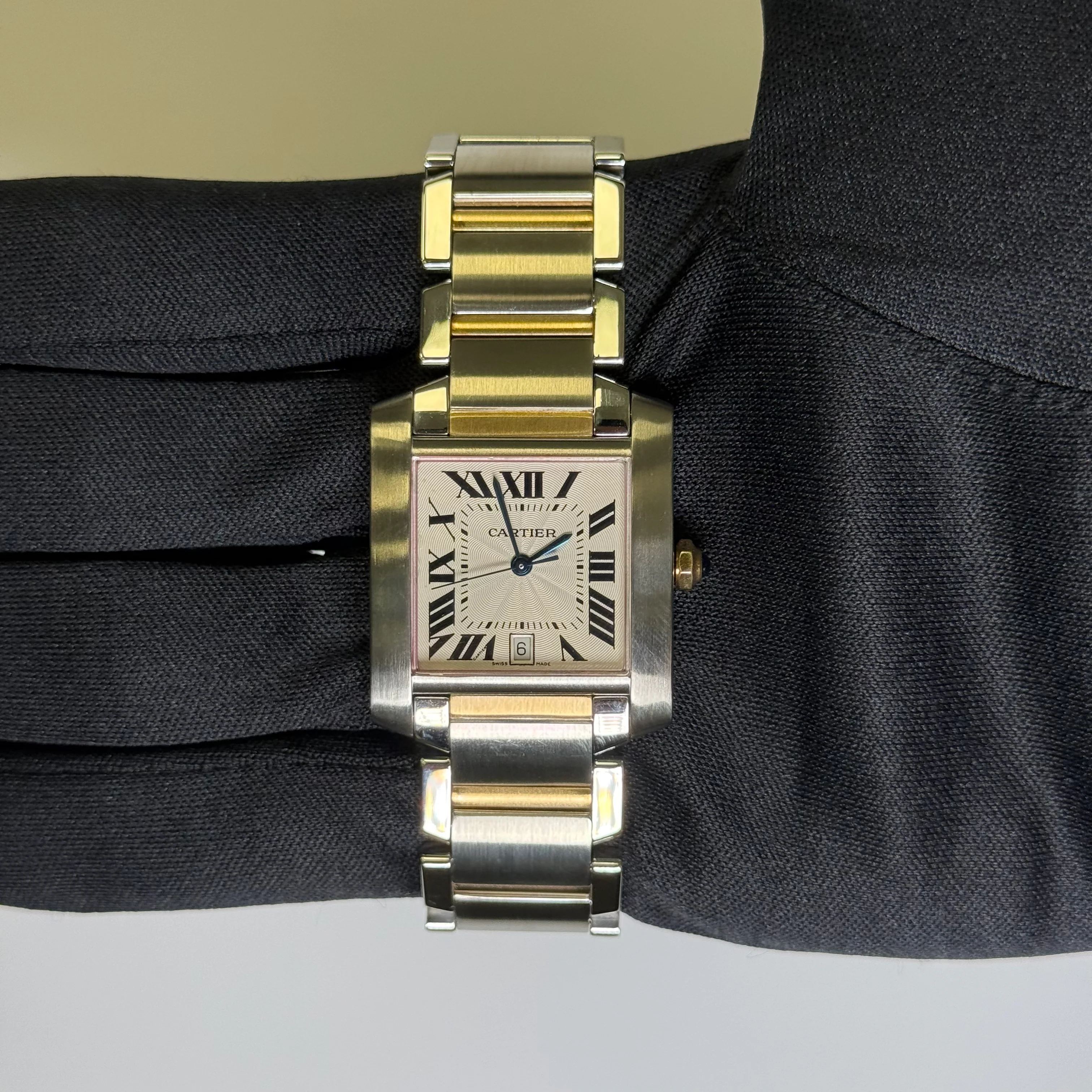 Cartier Tank Francaise 25mm Ivory Dial Ref# W51005Q4 - Image 2