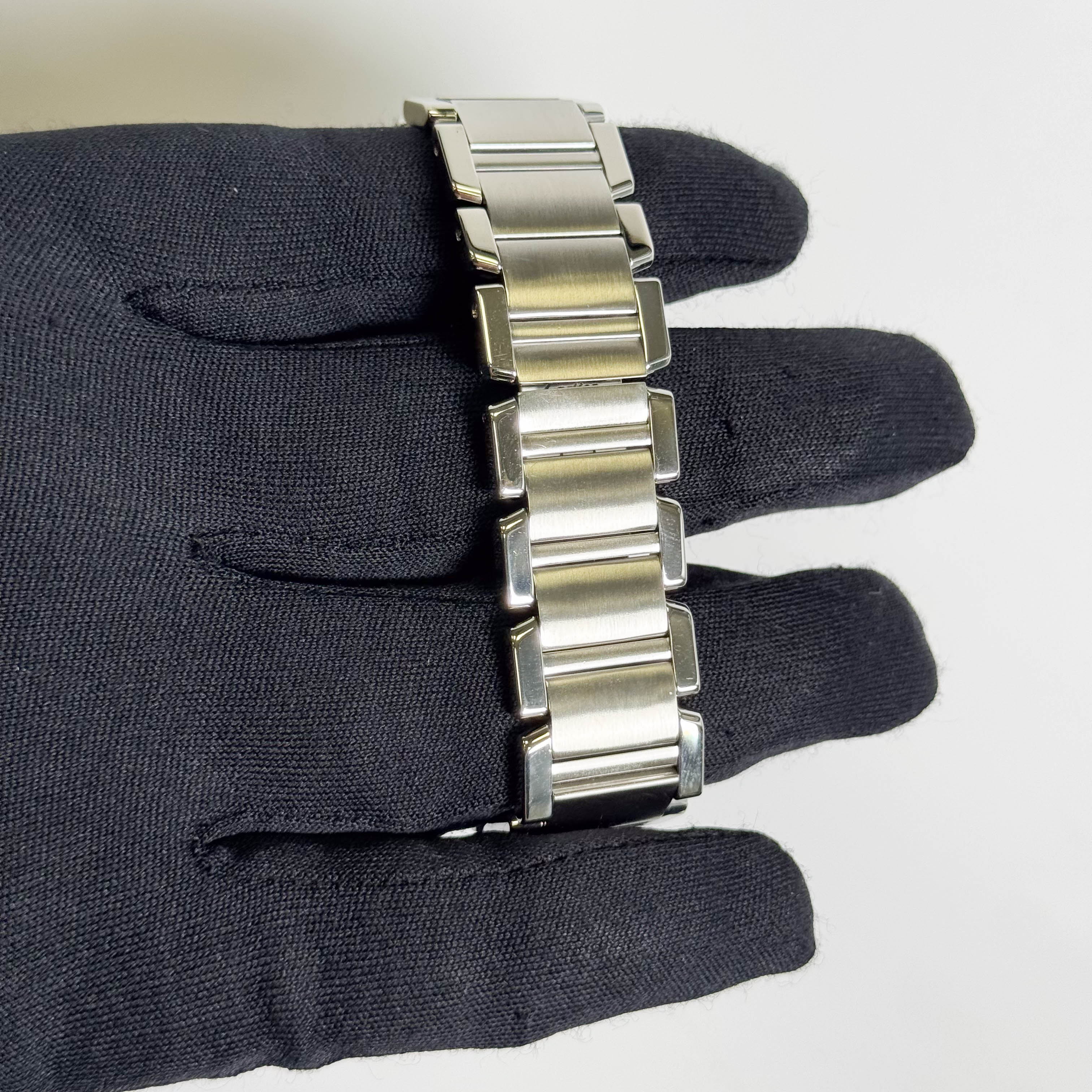Cartier Tank Française Stainless Steel 28mm White Dial Watch Ref# W51002Q3 - Image 4