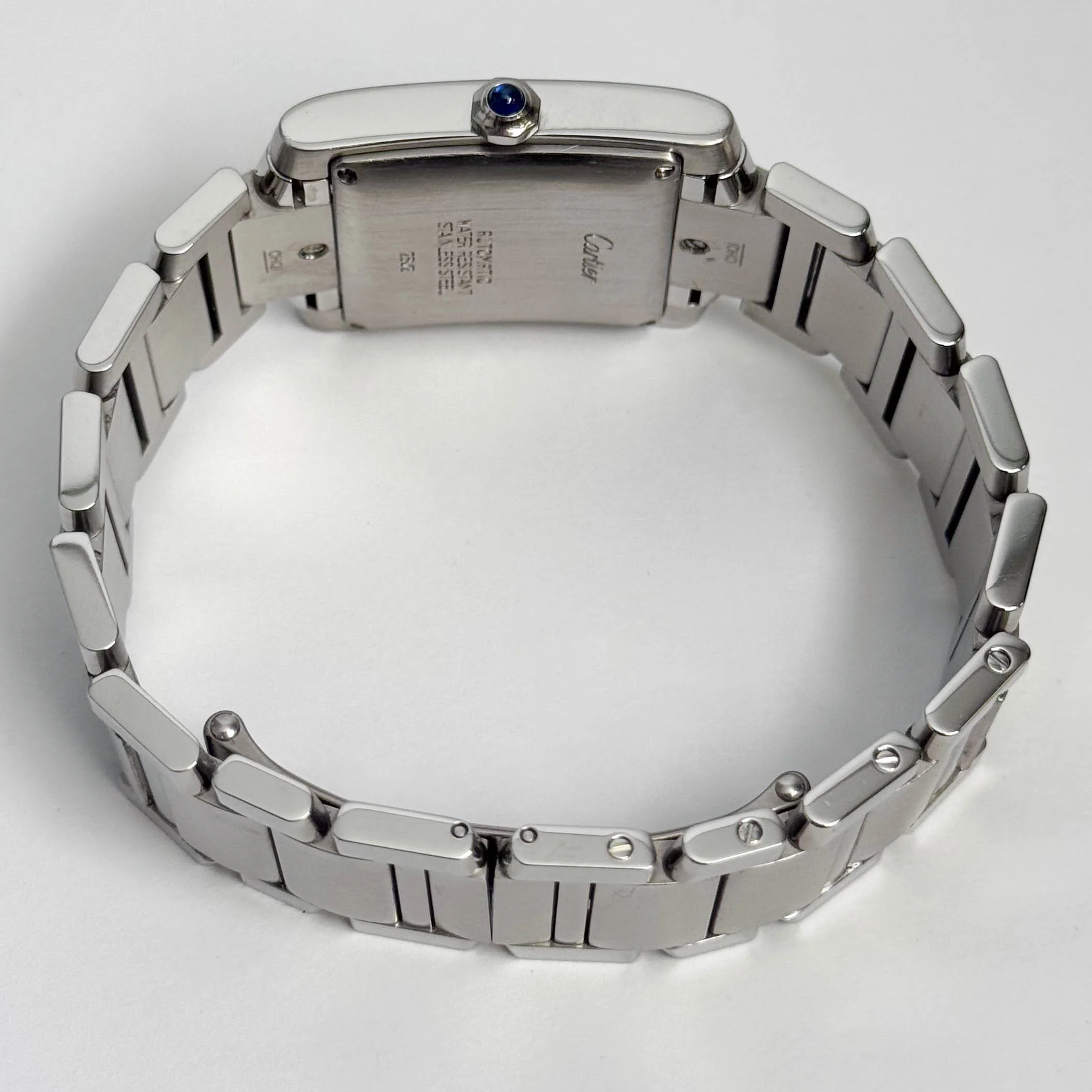 Cartier Tank Française Stainless Steel 28mm White Dial Watch Ref# W51002Q3 - Image 6