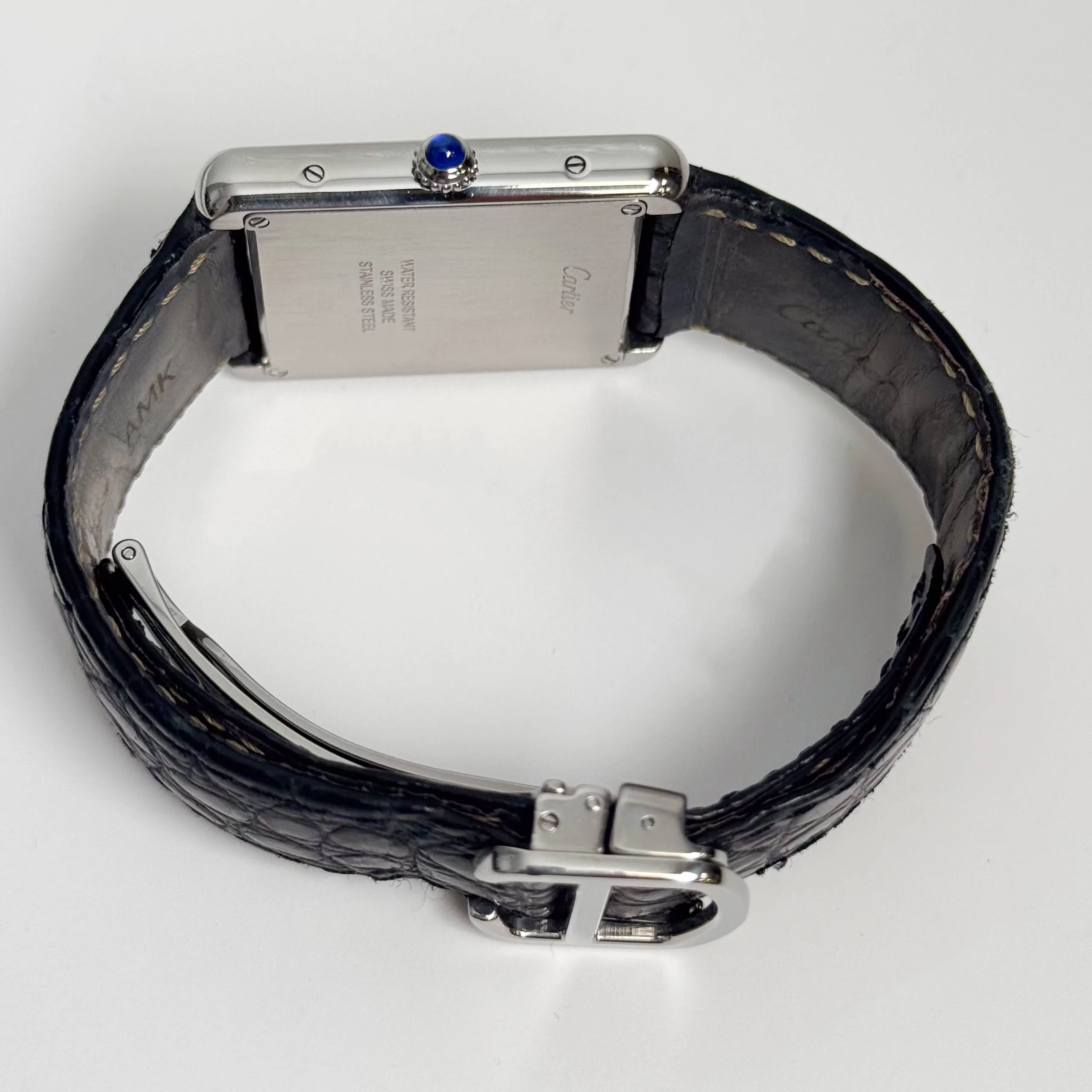 Cartier Tank Solo Stainless Steel 35mm Silver Dial Watch Ref# W1018355 - Image 6