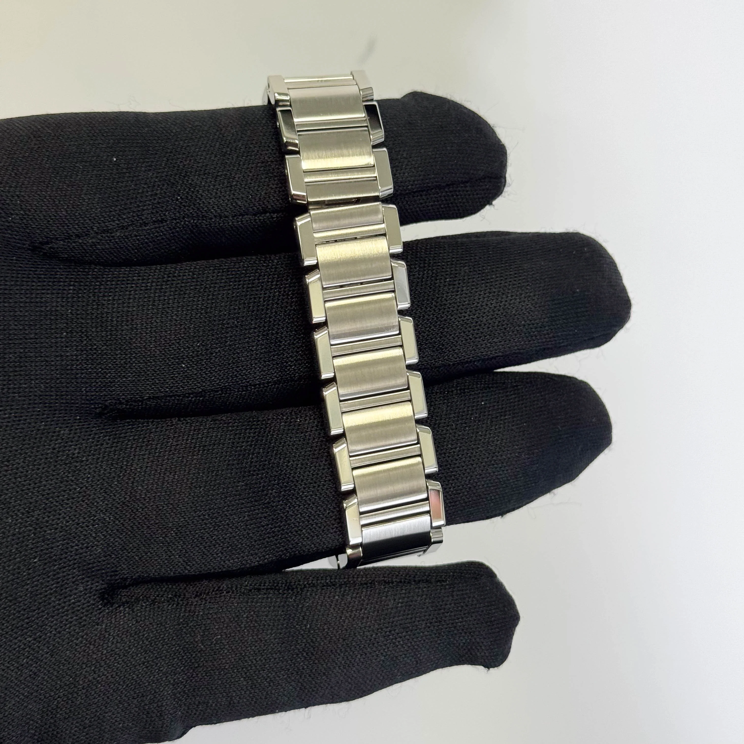 Cartier Tank Stainless Steel 20mm Ivory Dial Watch Ref# W51008Q3 - Image 4