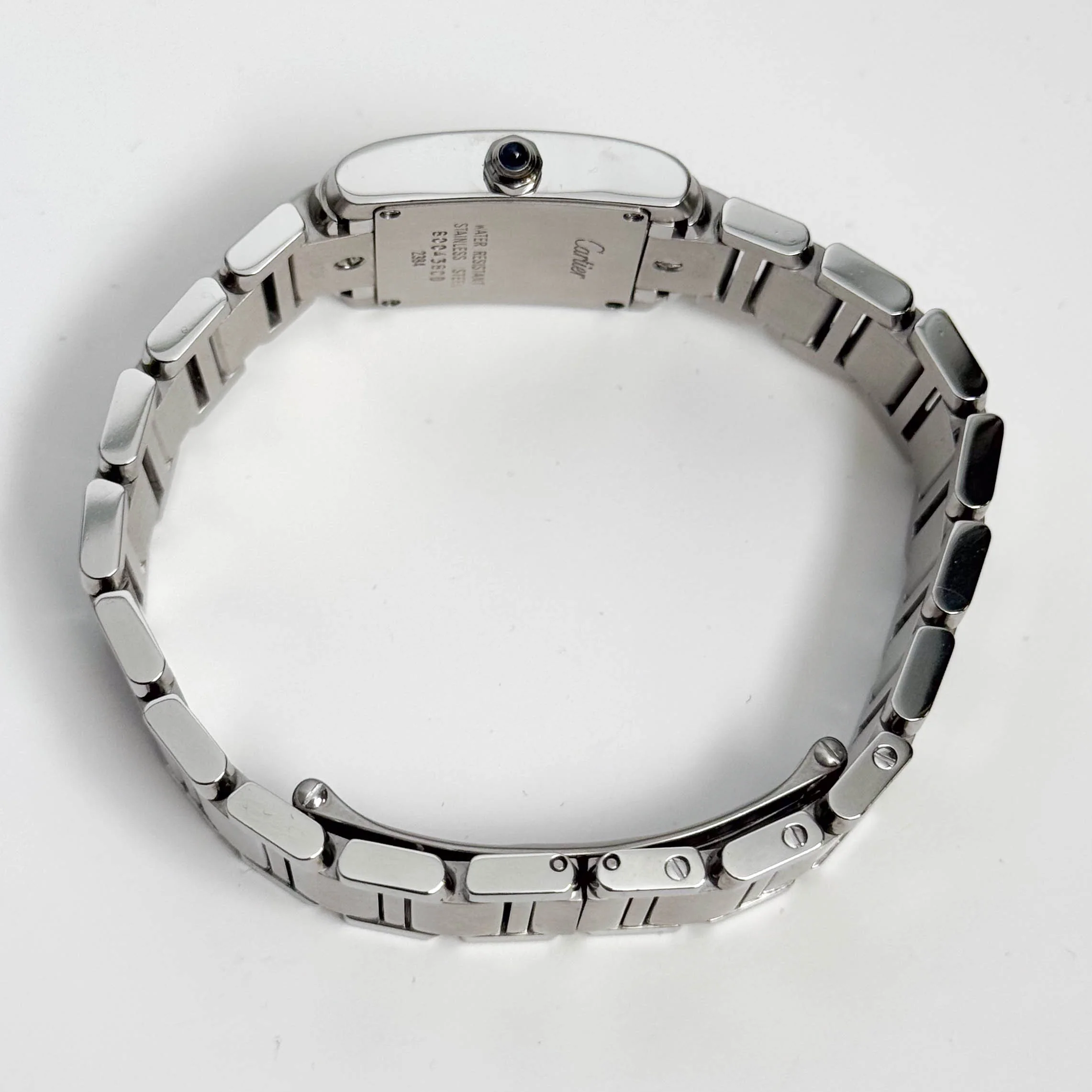 Cartier Tank Stainless Steel 20mm Ivory Dial Watch Ref# W51008Q3 - Image 6