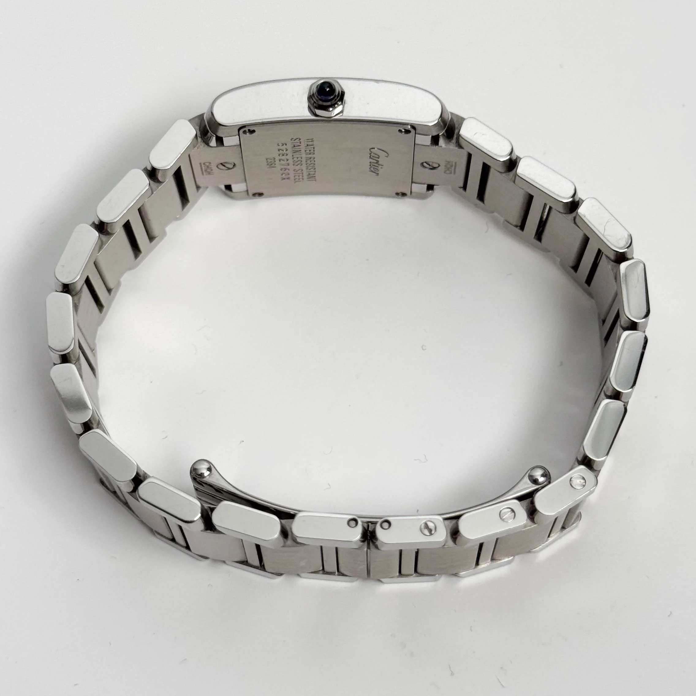 Cartier Tank Stainless Steel 20mm Ivory Dial Watch Ref# W51008Q3 - Image 6