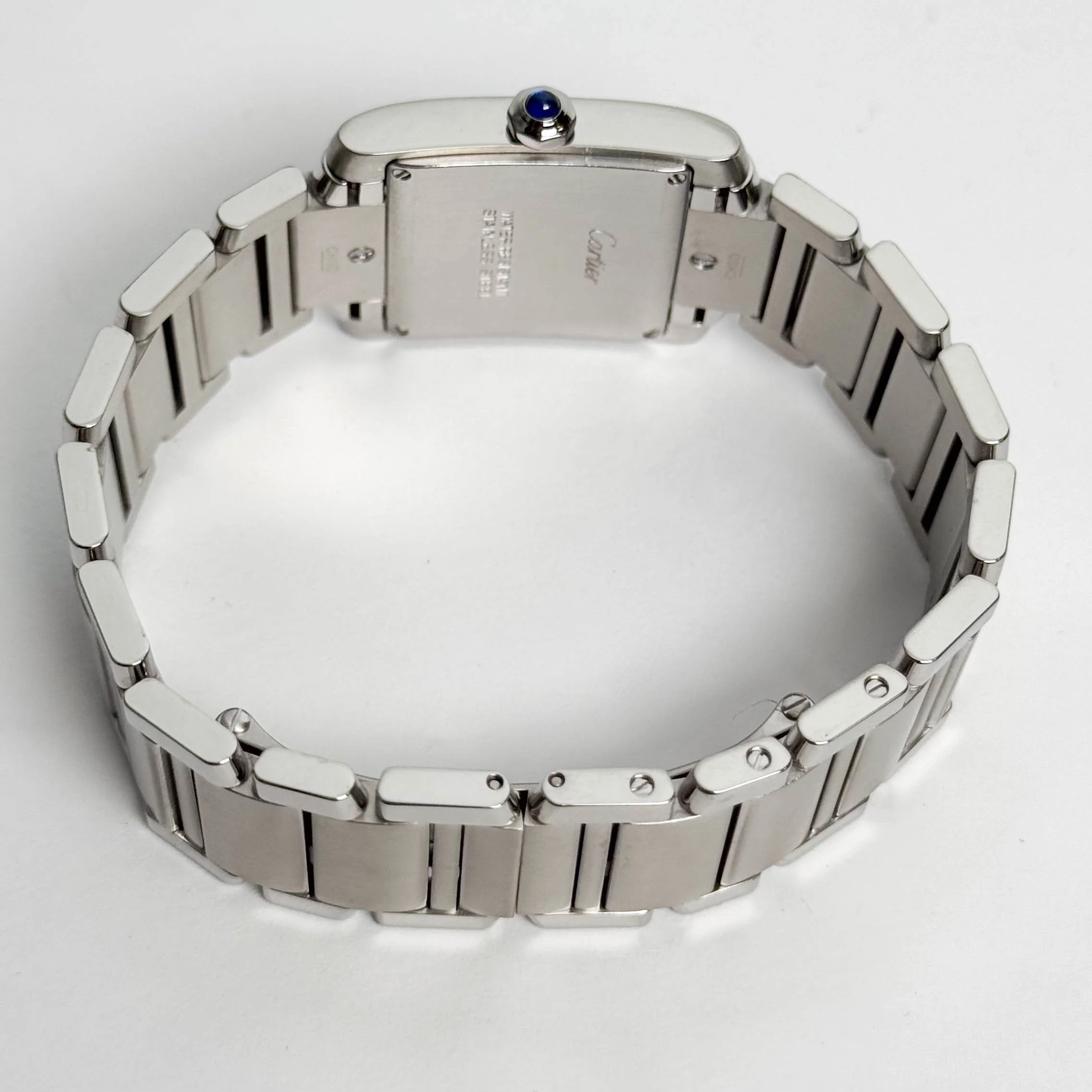 Cartier Tank Stainless Steel 25mm White/Ivory Dial Watch Ref# W51011Q3 - Image 6