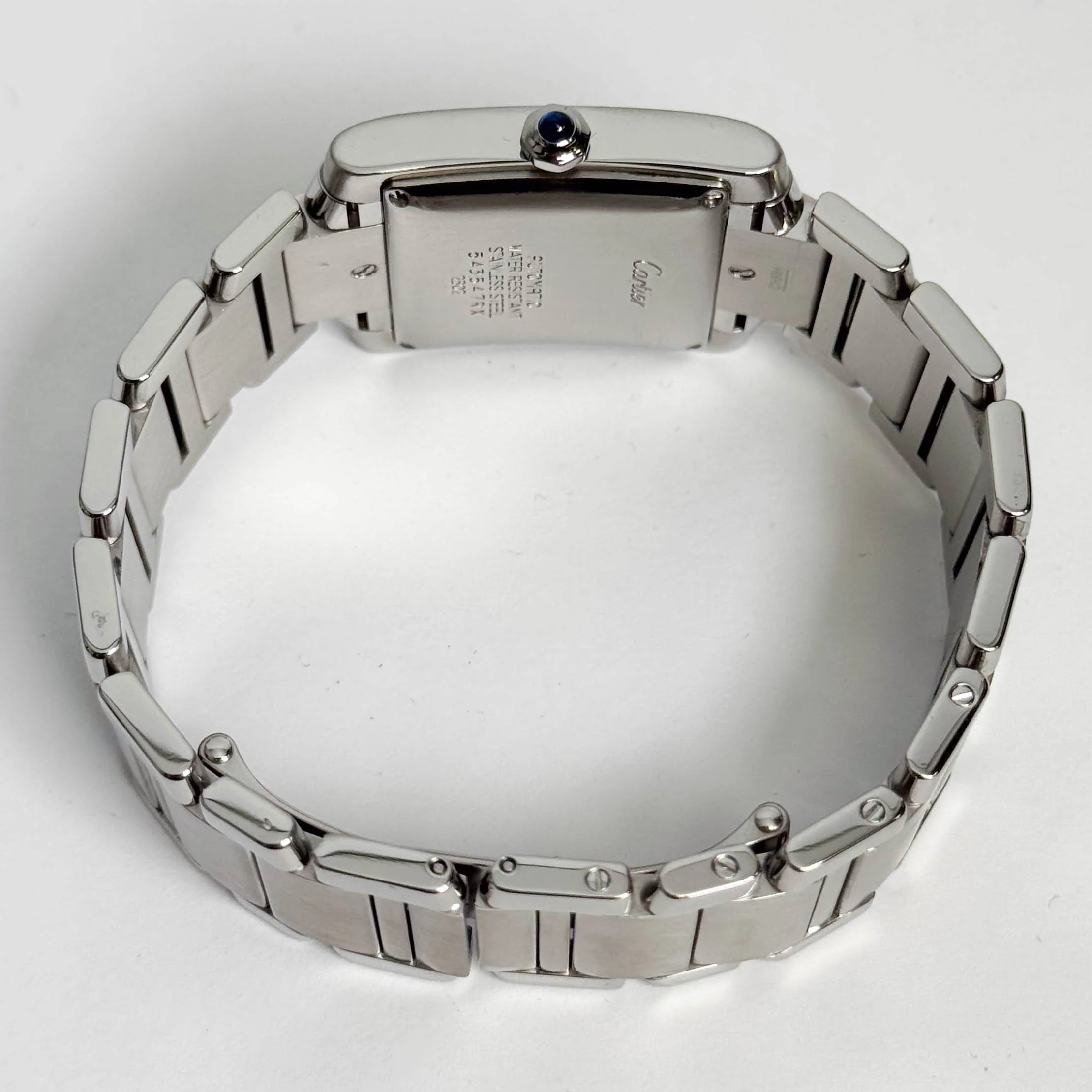 Cartier Tank Stainless Steel 25mm White/Ivory Dial Watch Ref# W51011Q3 - Image 6