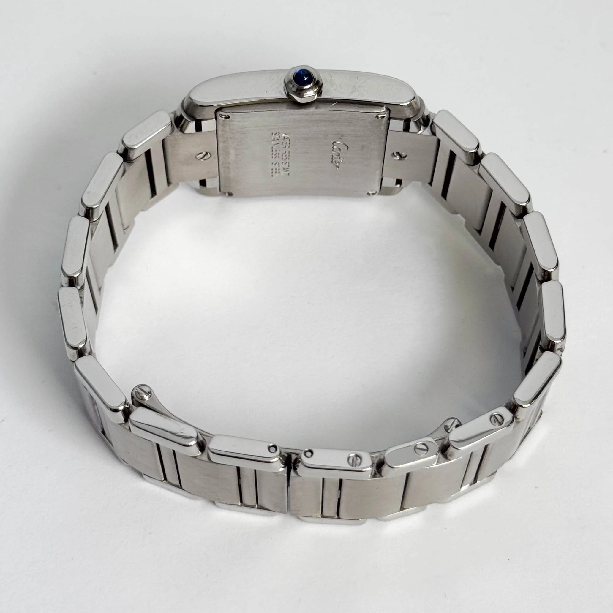 Cartier Tank Stainless Steel 25mm White/Ivory Dial Watch Ref# W51011Q3 - Image 6