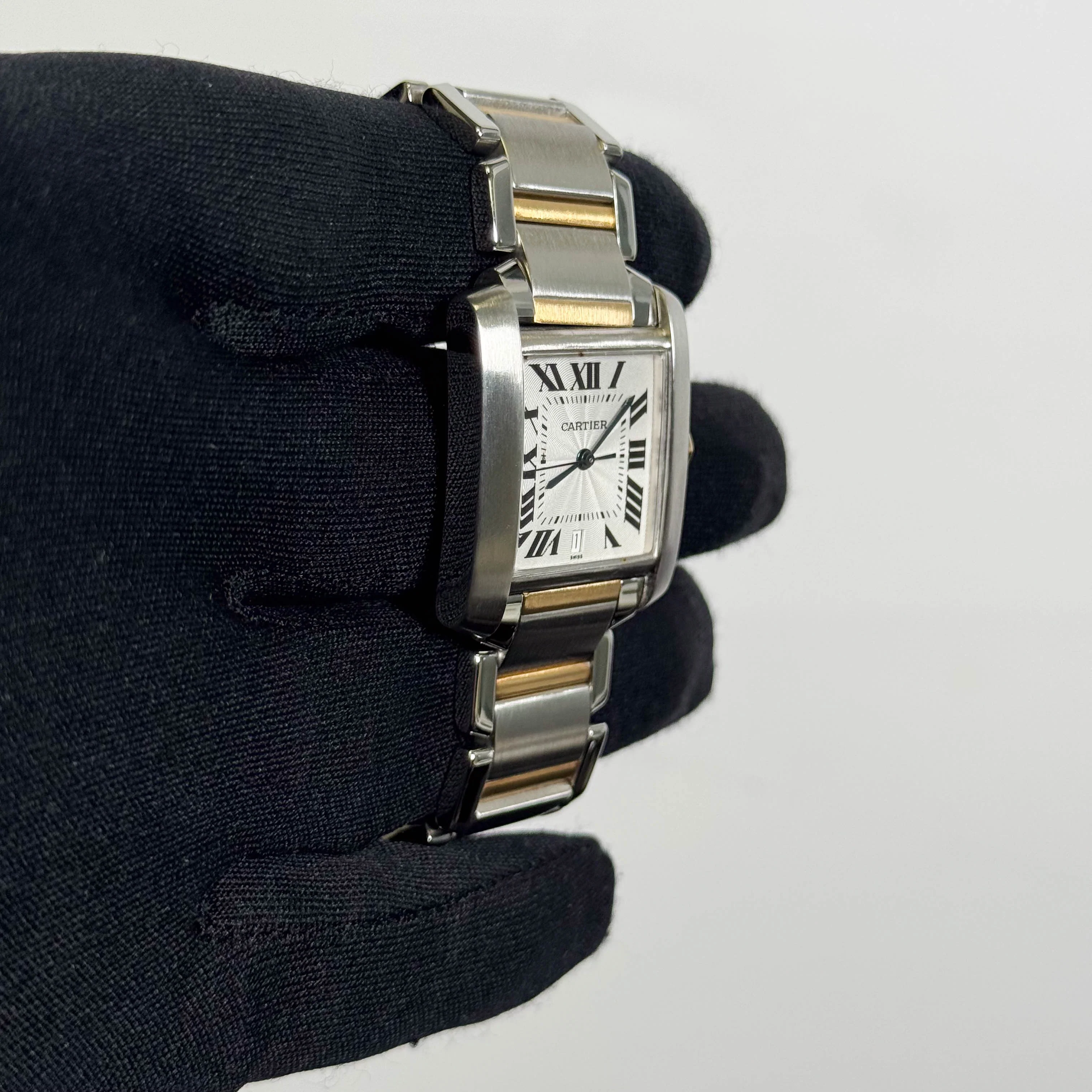 Cartier Tank Francaise Stainless Steel 32mm White Dial Watch Ref# W51005Q4 - Image 3