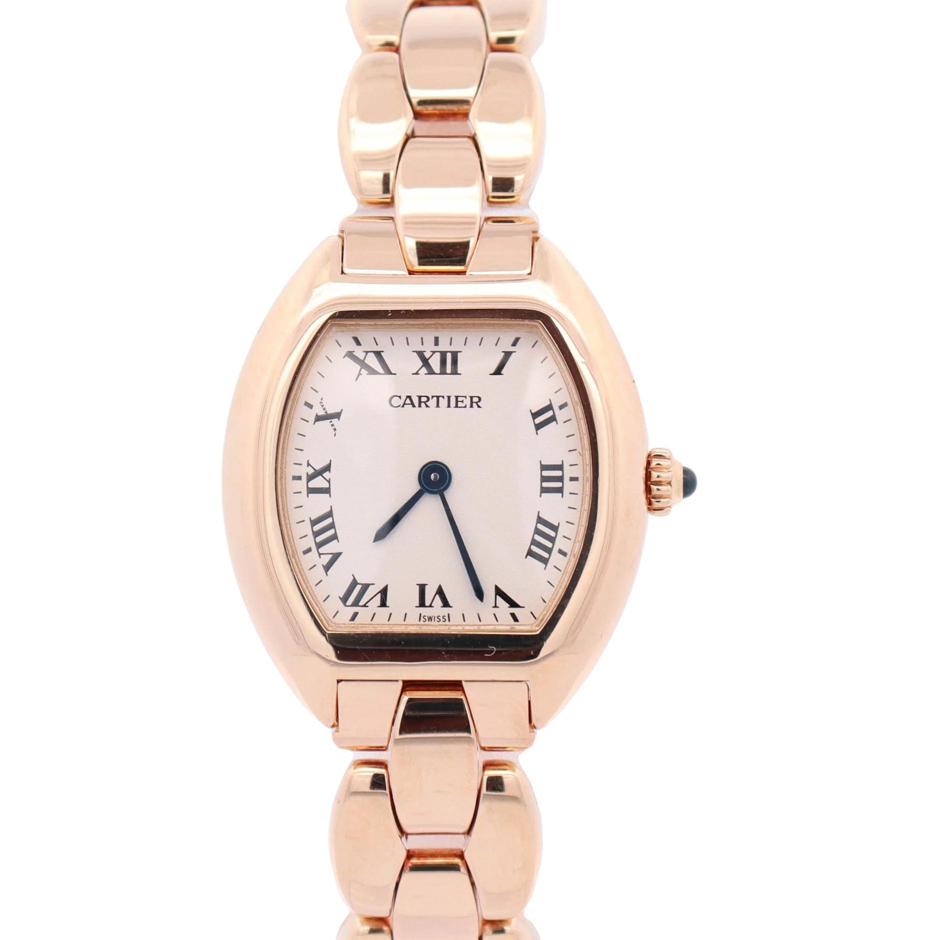 Cartier Tonneau 24mm Ivory Dial Watch Ref# W15174P4