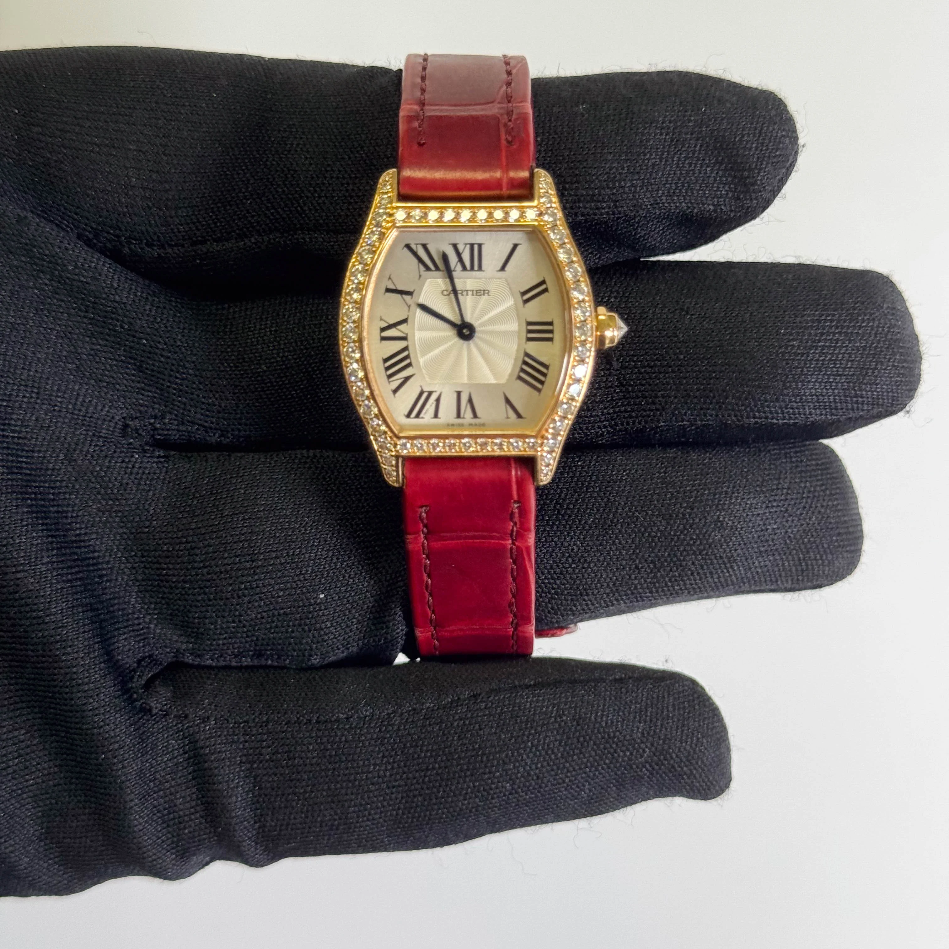 Cartier Tortue 30mm Silver Dial Watch Ref# WA501006 - Image 2