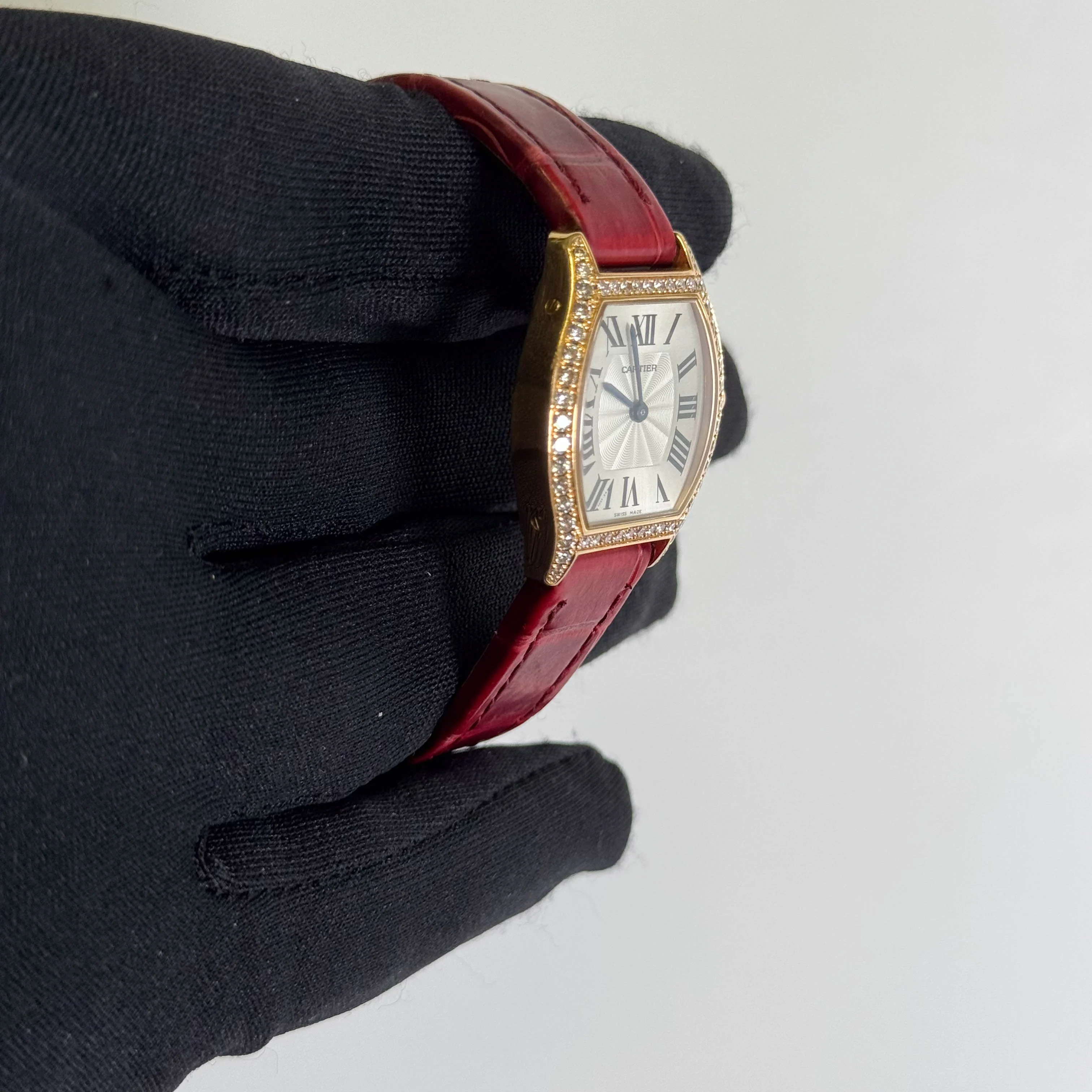 Cartier Tortue 30mm Silver Dial Watch Ref# WA501006 - Image 3