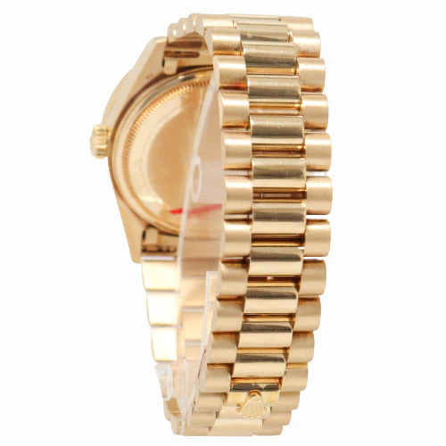 Rolex Datejust Yellow Gold 36mm Factory Diamond Diamond Dial Watch Reference# 18038 - Image 3
