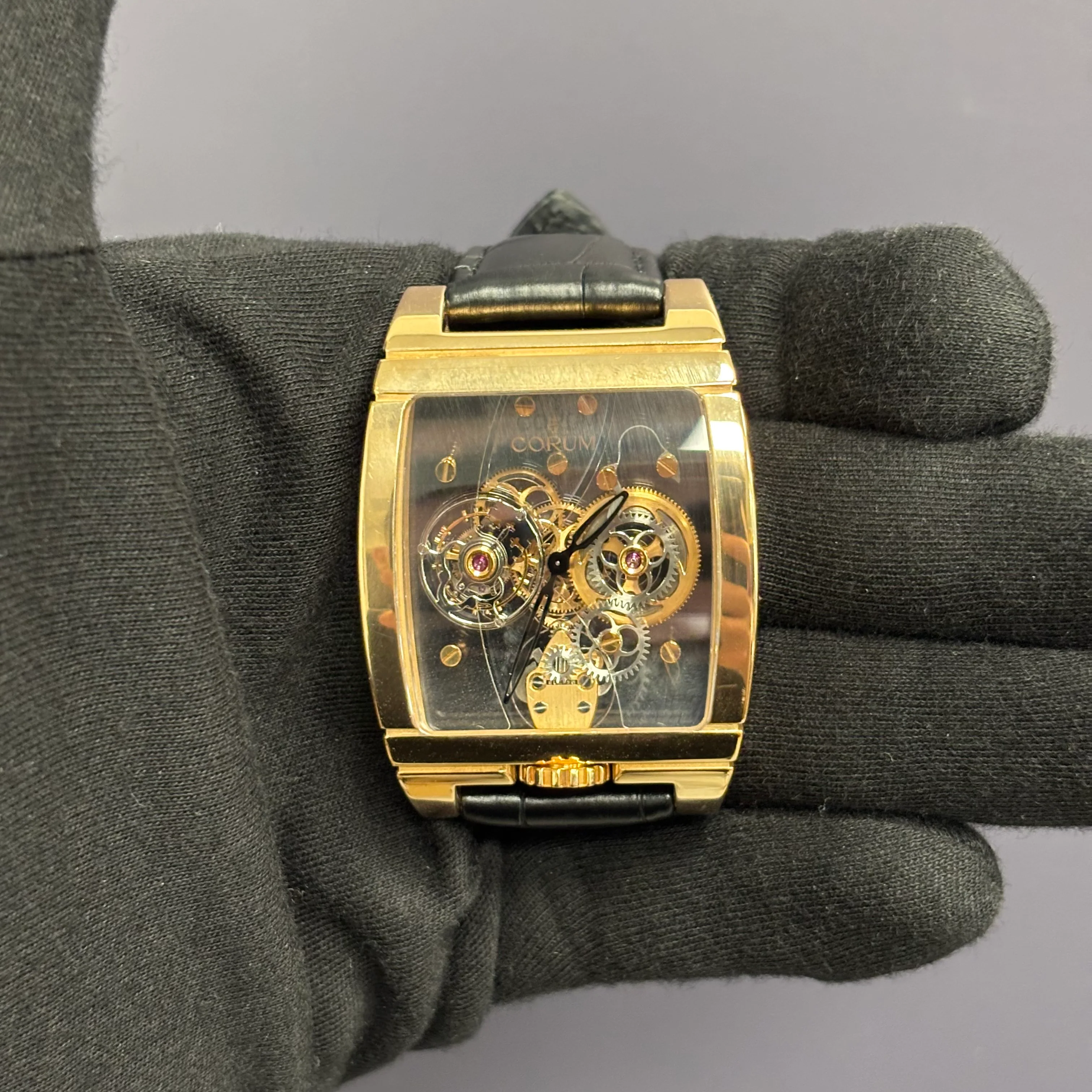 Corum Golden Bridge 39mm Skeleton Dial Watch Ref# B382/00343 - Image 2
