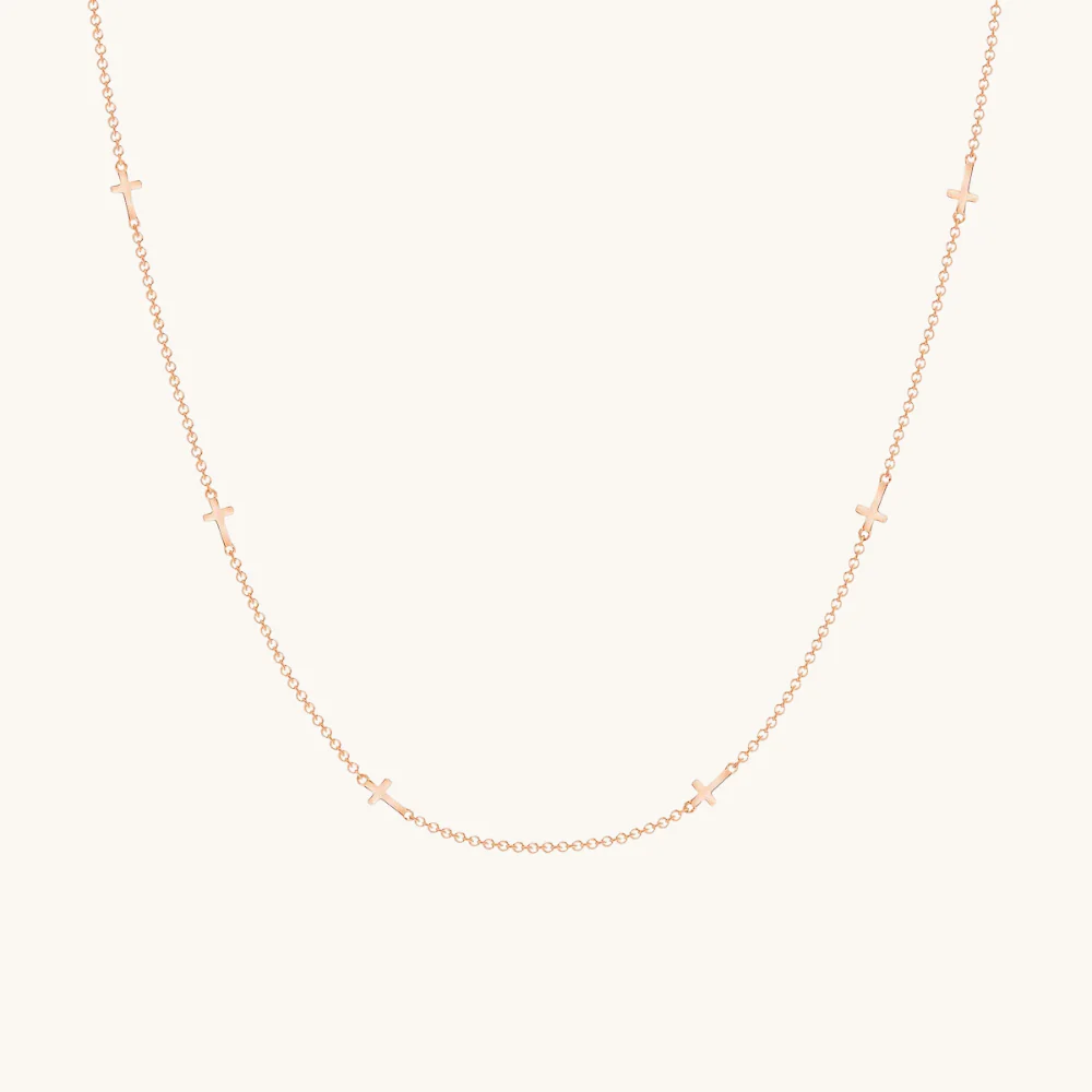 Dainty Cross Necklace - Image 3