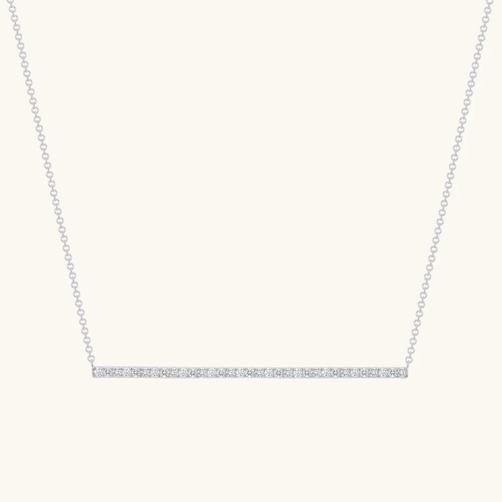 Diamond Bar Necklace - Image 3