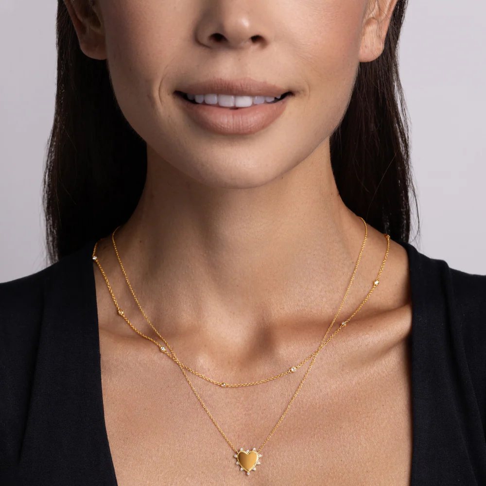 Diamond Bezel Necklace - Image 4