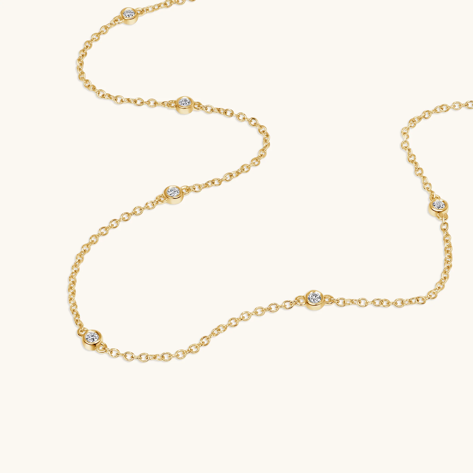 Diamond Bezel Necklace - Image 6